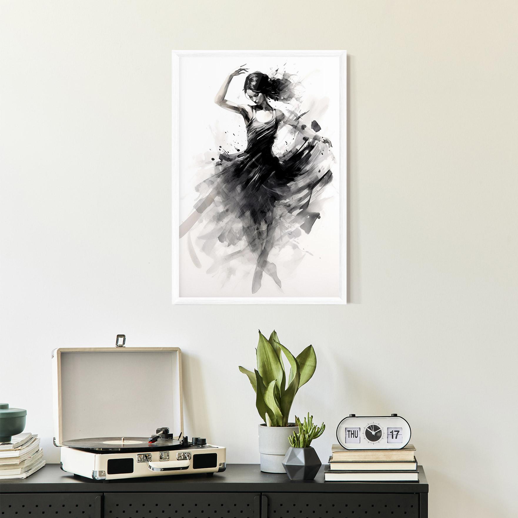 Keretezett Poszter Dancing Woman mockup 2
