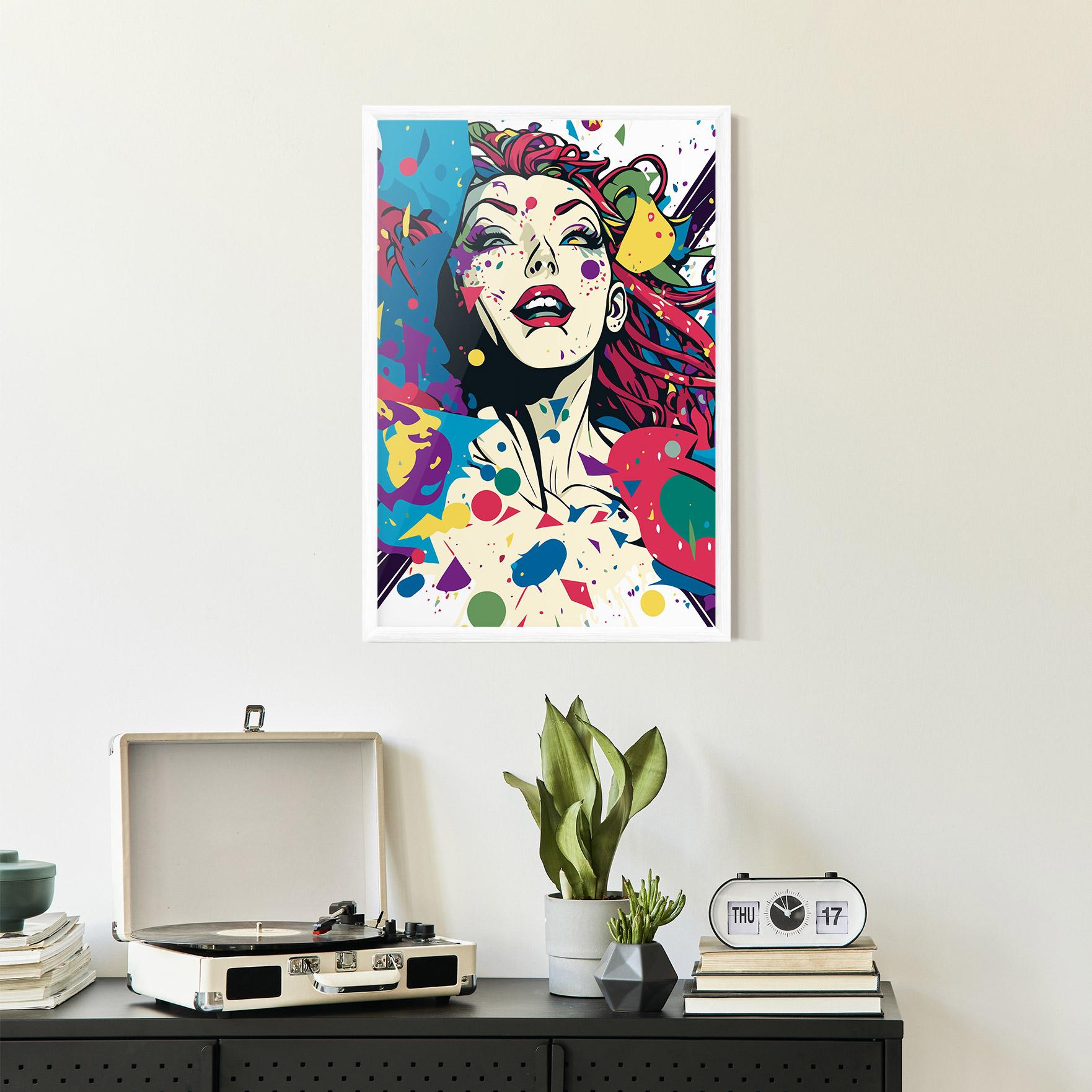 Keretezett Poszter Fictional Woman mockup 2