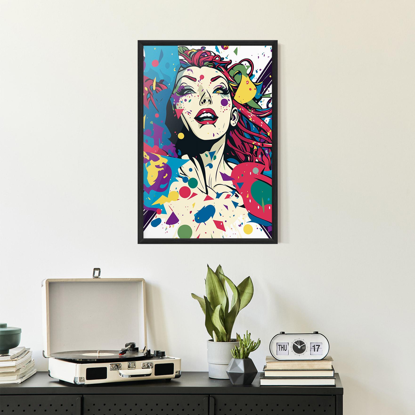 Keretezett Poszter Fictional Woman mockup 2