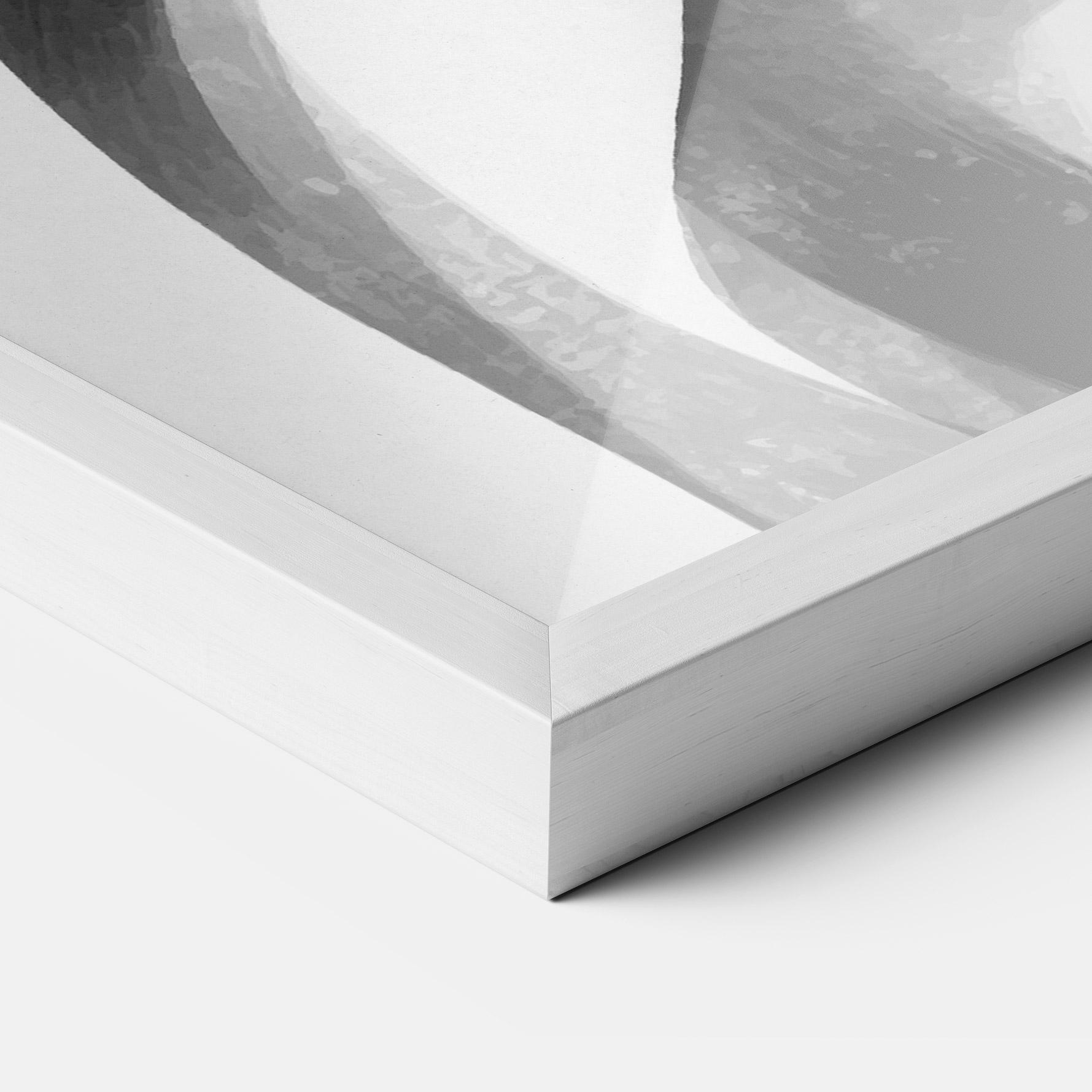 Keretezett Poszter Abstract Grey Couple mockup 3