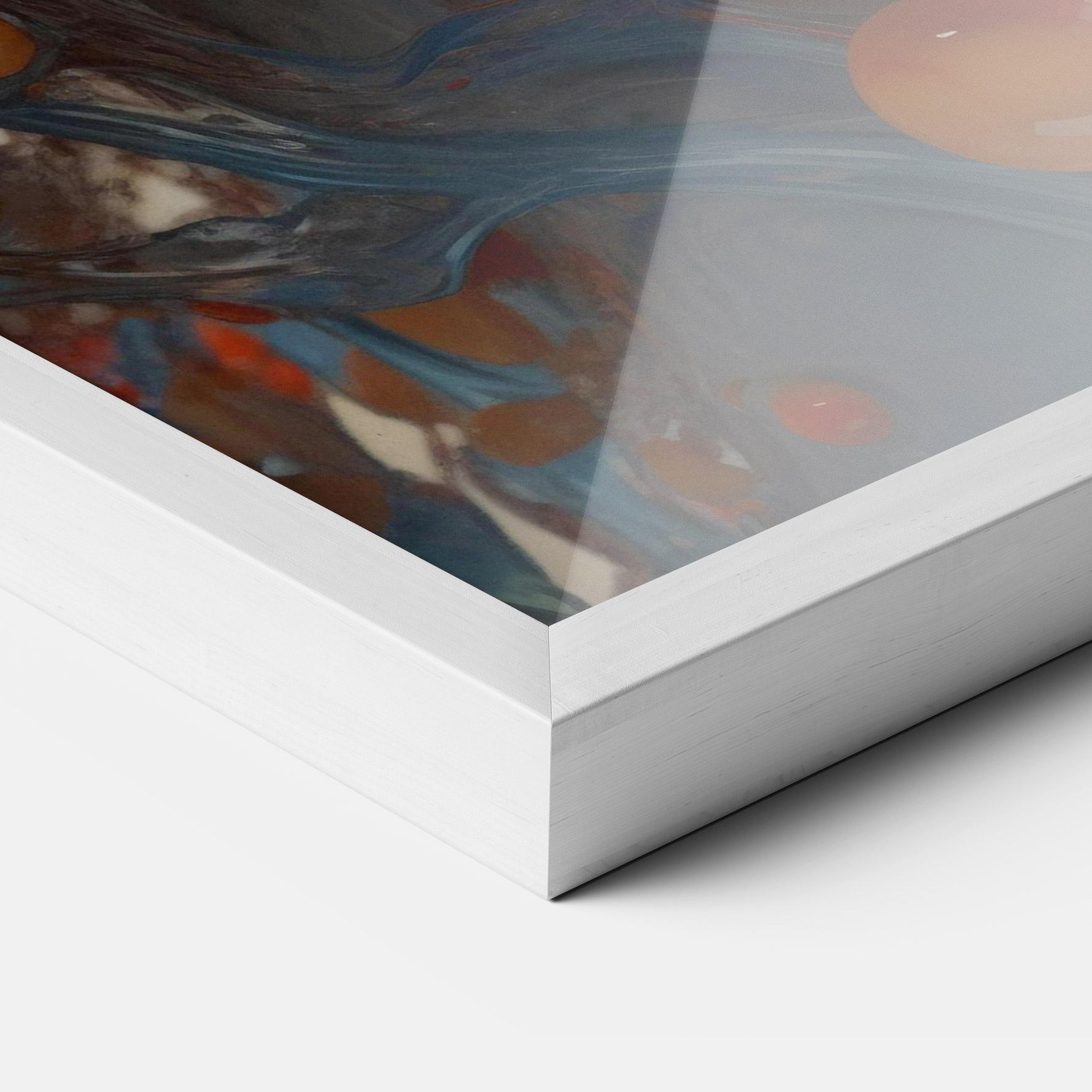 Keretezett Poszter Pretty Blue Face mockup 3