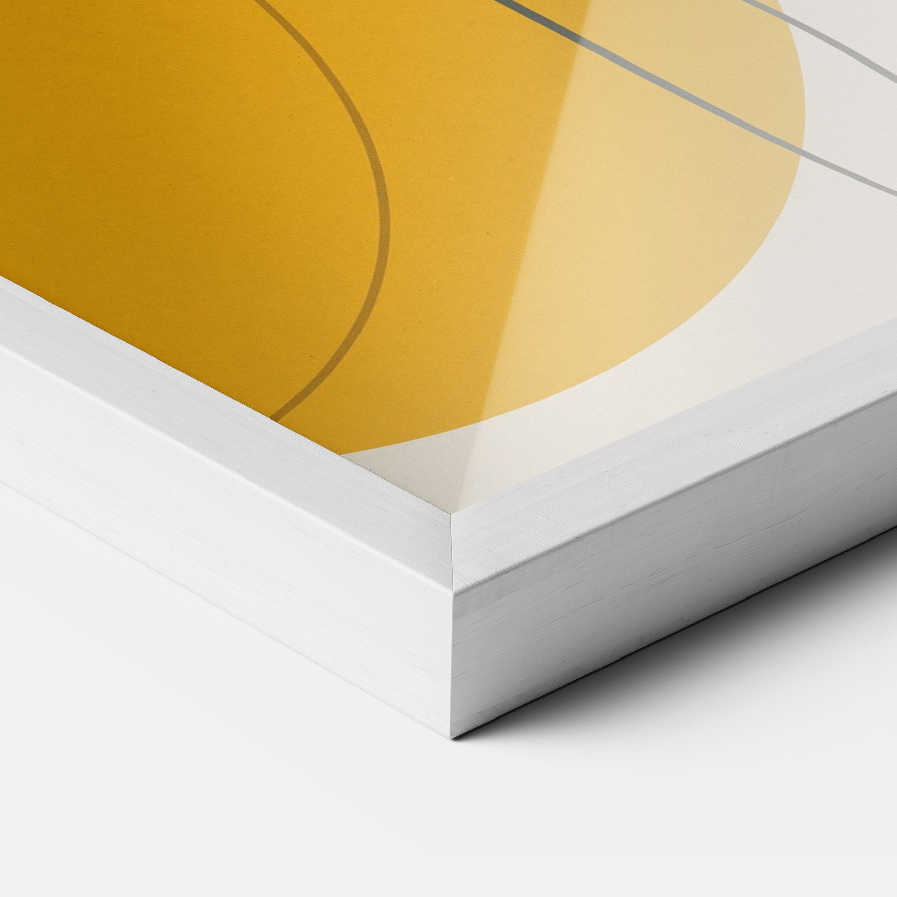 Yellow Circle Lady mockup 3