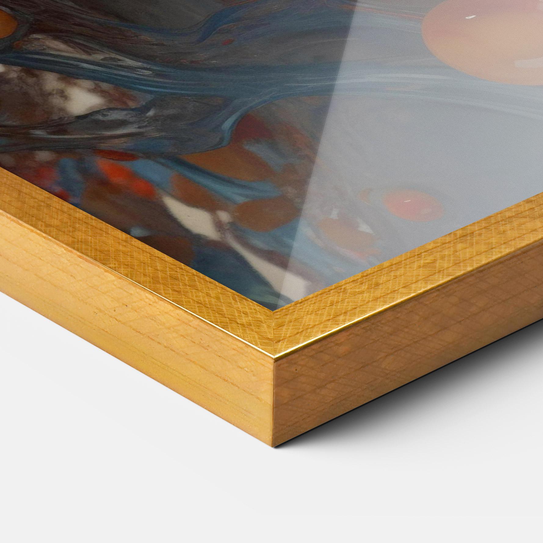 Keretezett Poszter Pretty Blue Face mockup 3