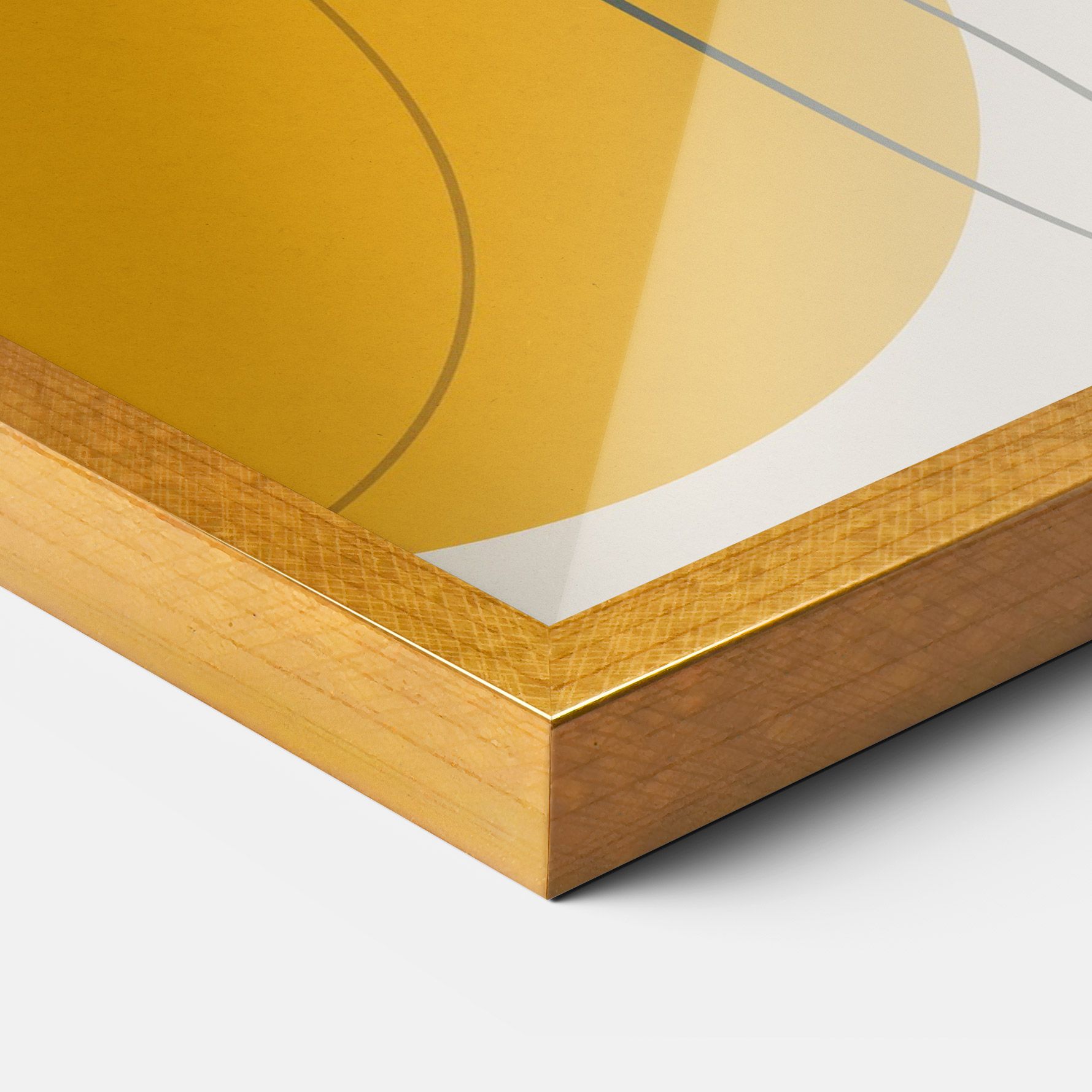 Yellow Circle Lady mockup 3