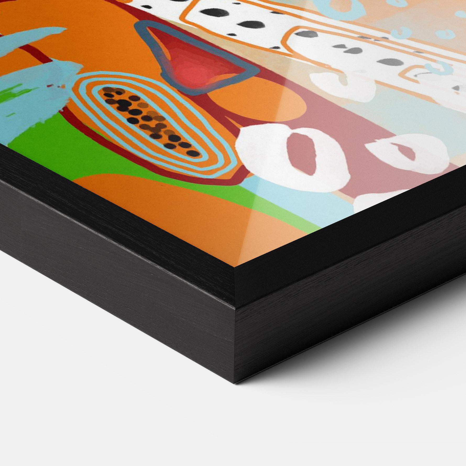 Keretezett Poszter Abstract Art Woman mockup 3