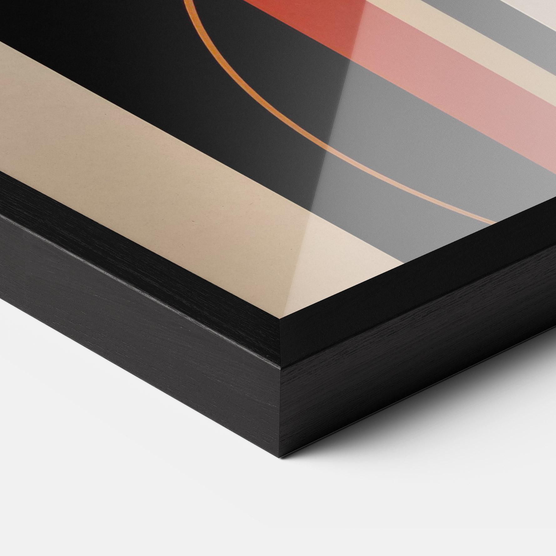 Keretezett Poszter Abstract Couple Kissing mockup 3