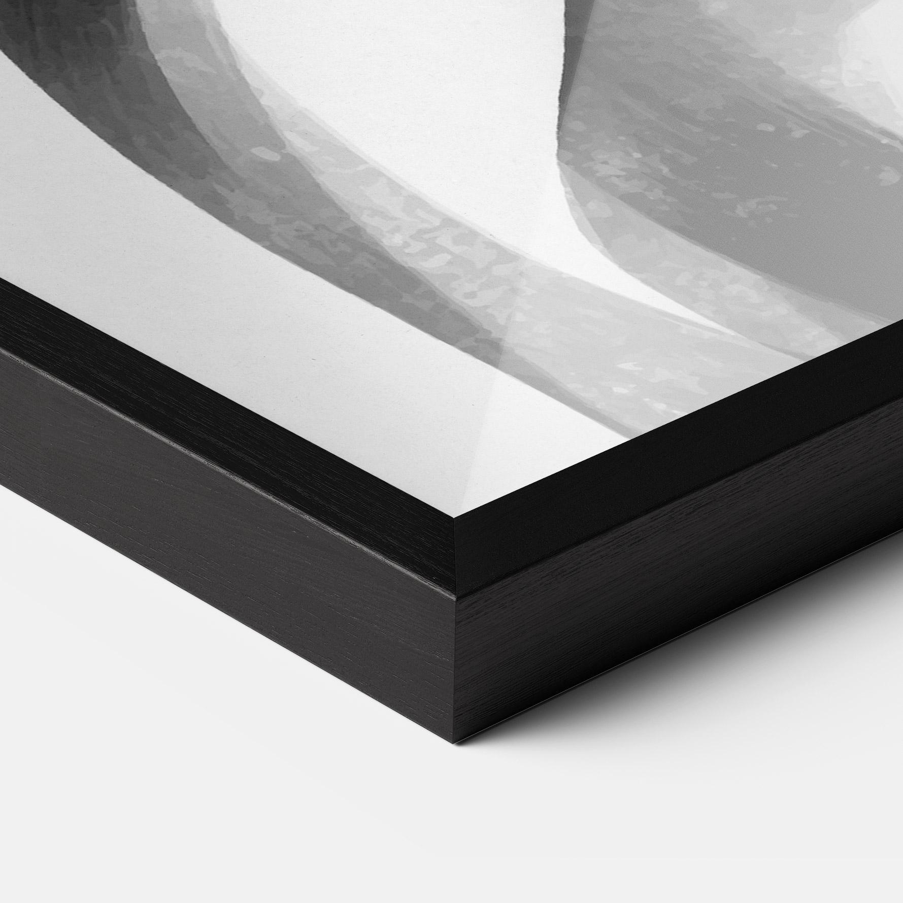 Keretezett Poszter Abstract Grey Couple mockup 3