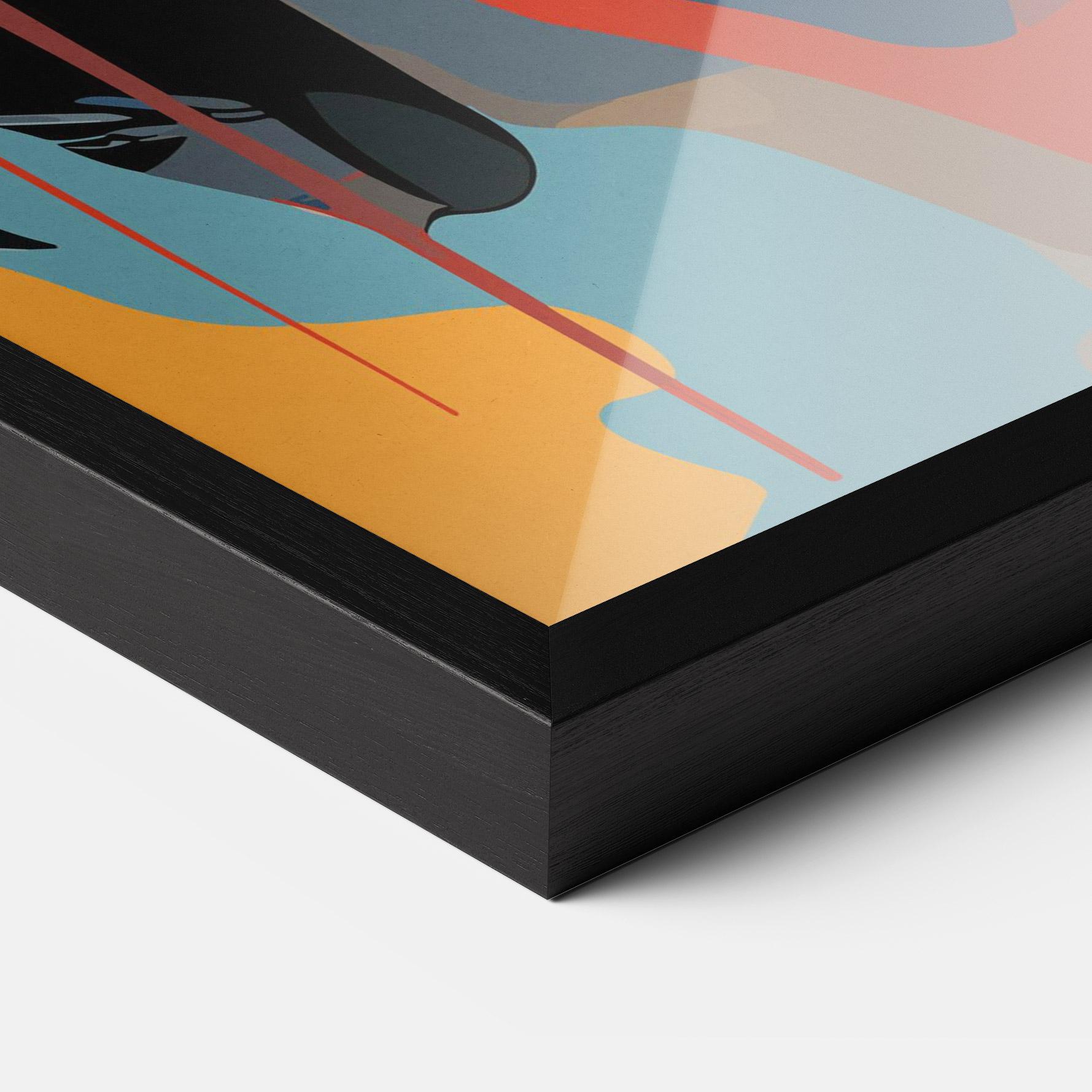 Keretezett Poszter Juicy Abstract Lips mockup 3