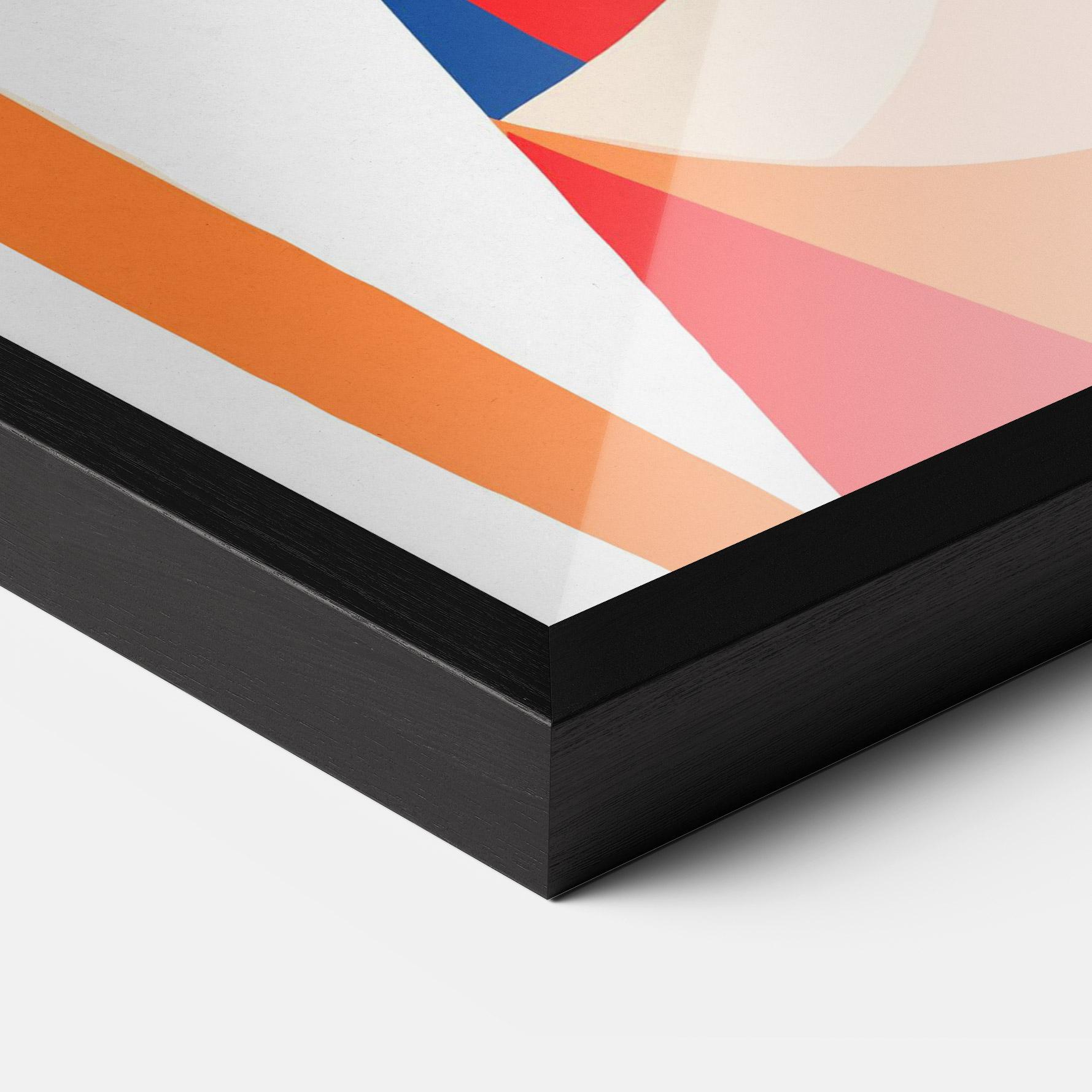 Keretezett Poszter White Hair Woman mockup 3