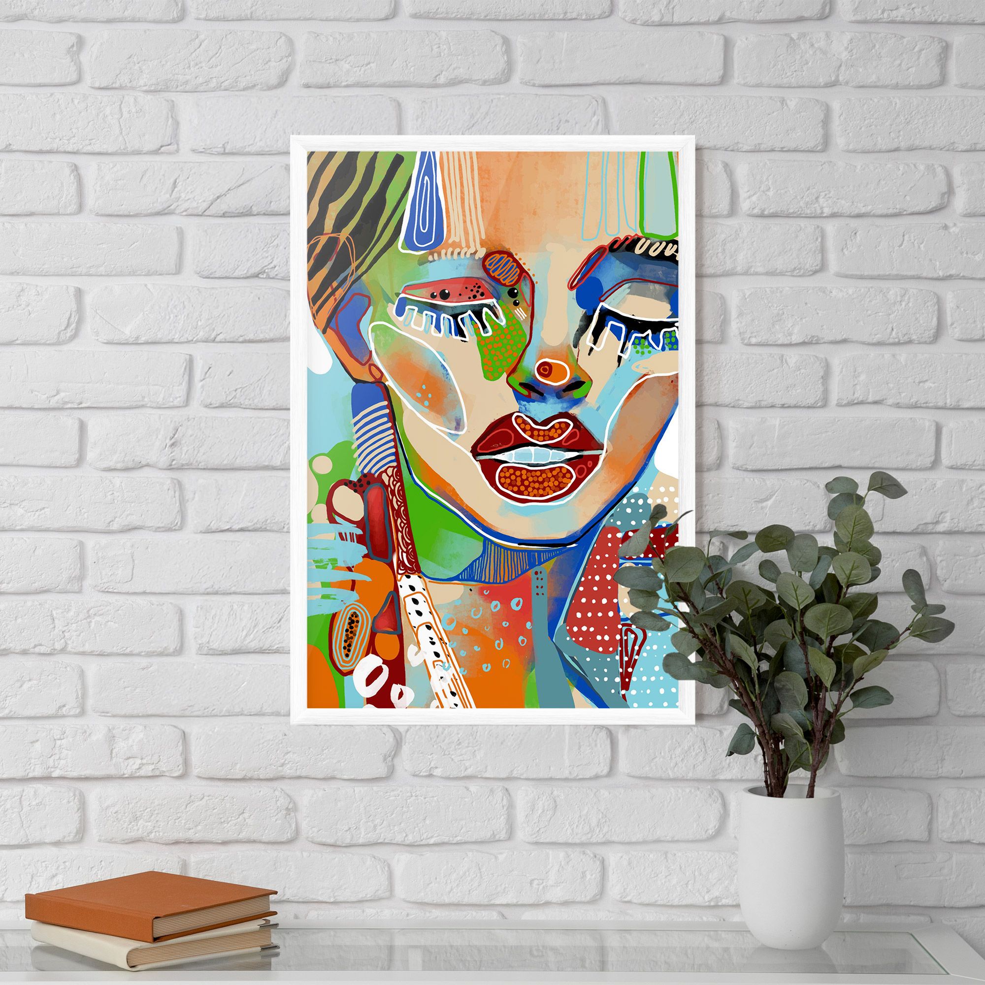 Abstract Art Woman mockup 5
