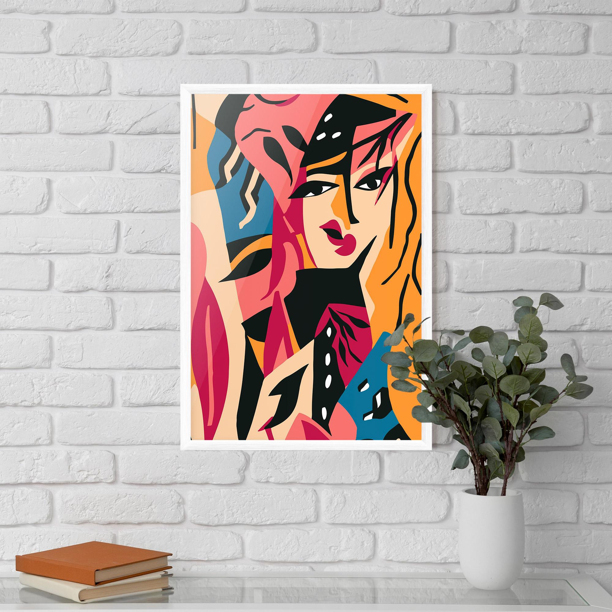 Keretezett Poszter Crowd Face mockup 5