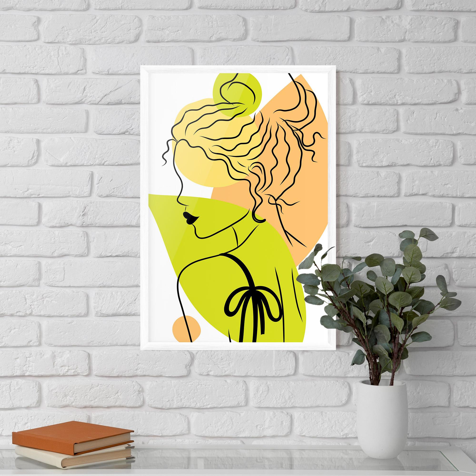 Keretezett Poszter Lime Woman mockup 5