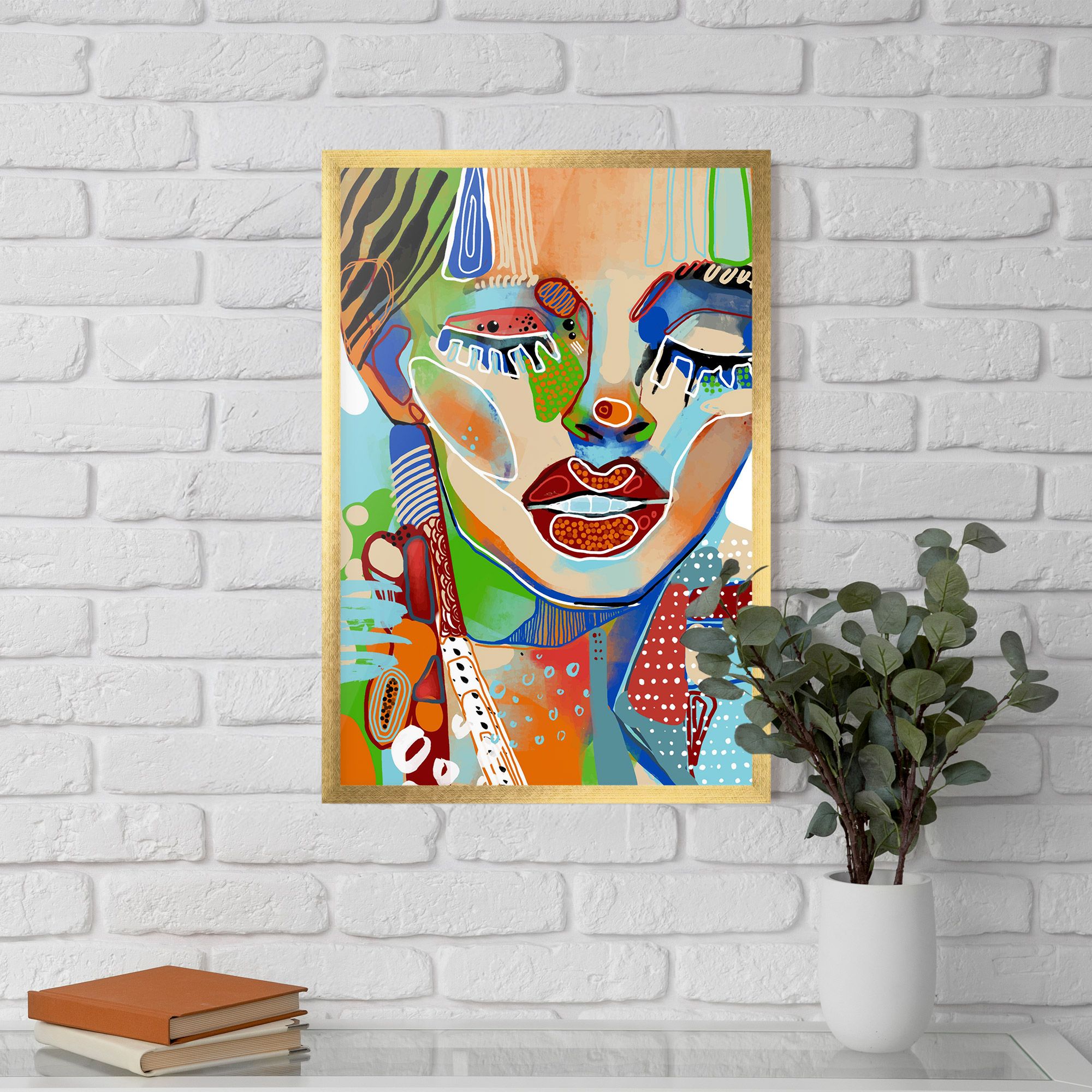 Abstract Art Woman mockup 5
