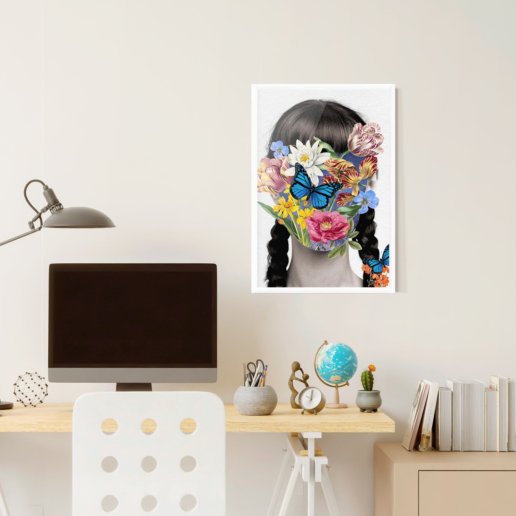 Flower Face Woman mockup 6