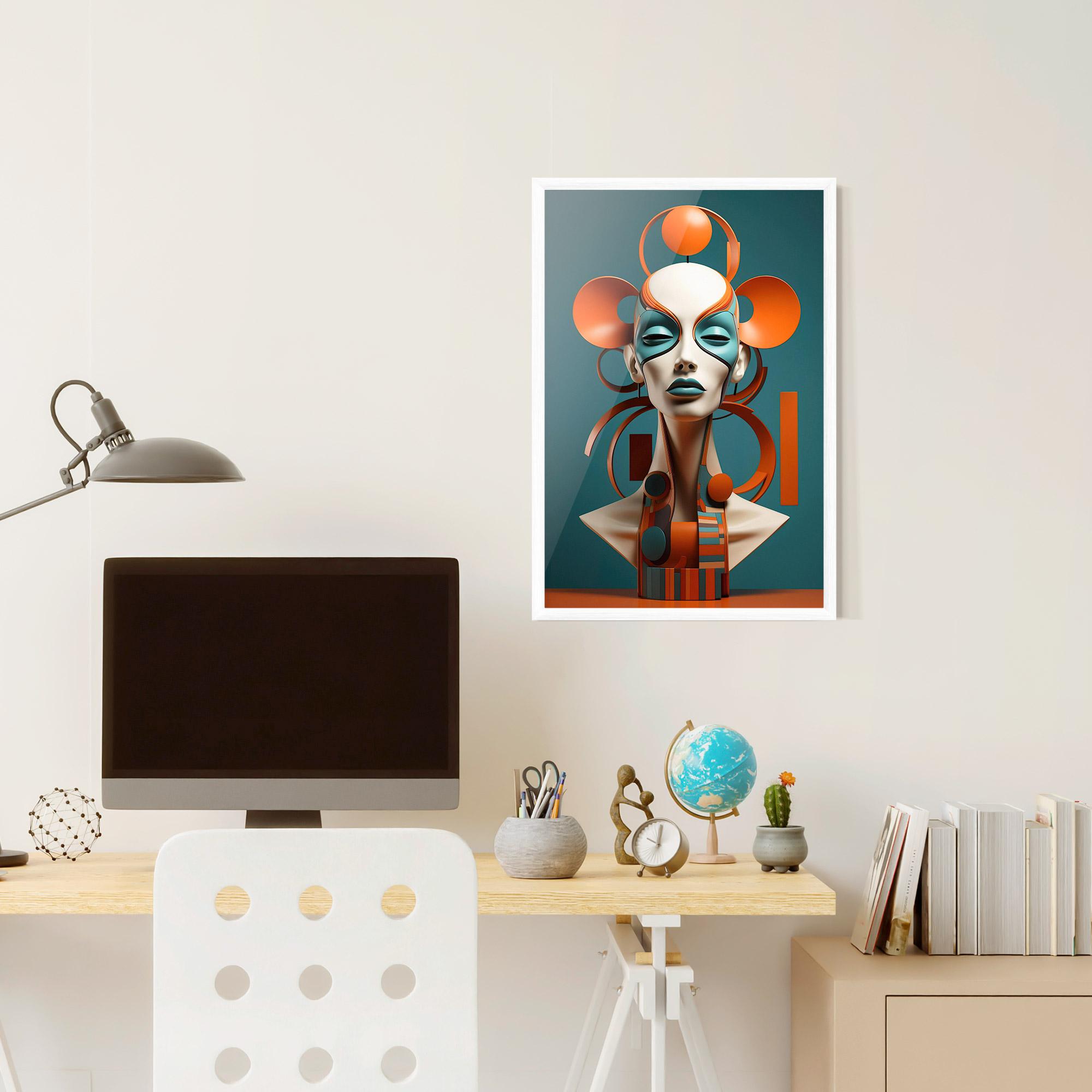 Keretezett Poszter Interesting Woman Concept mockup 6