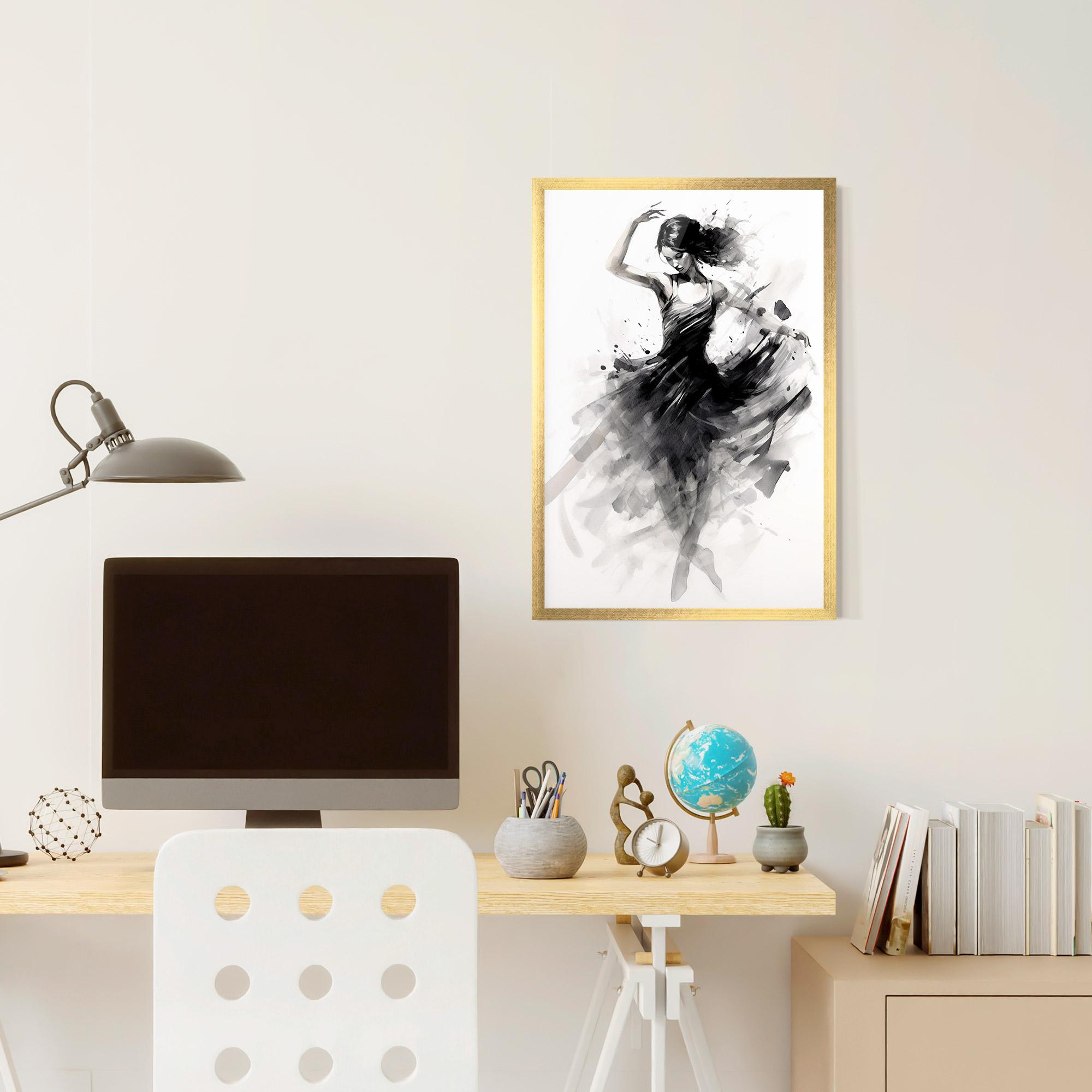 Keretezett Poszter Dancing Woman mockup 6