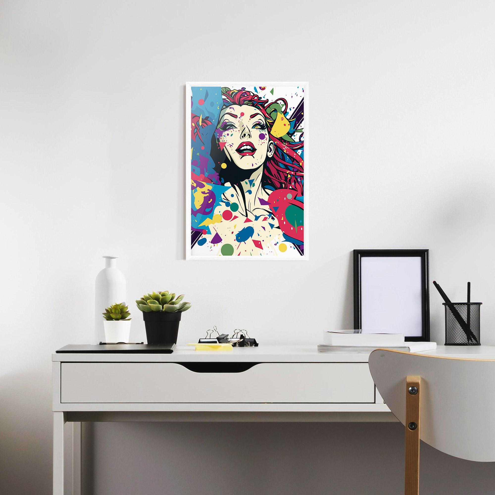 Keretezett Poszter Fictional Woman mockup 7