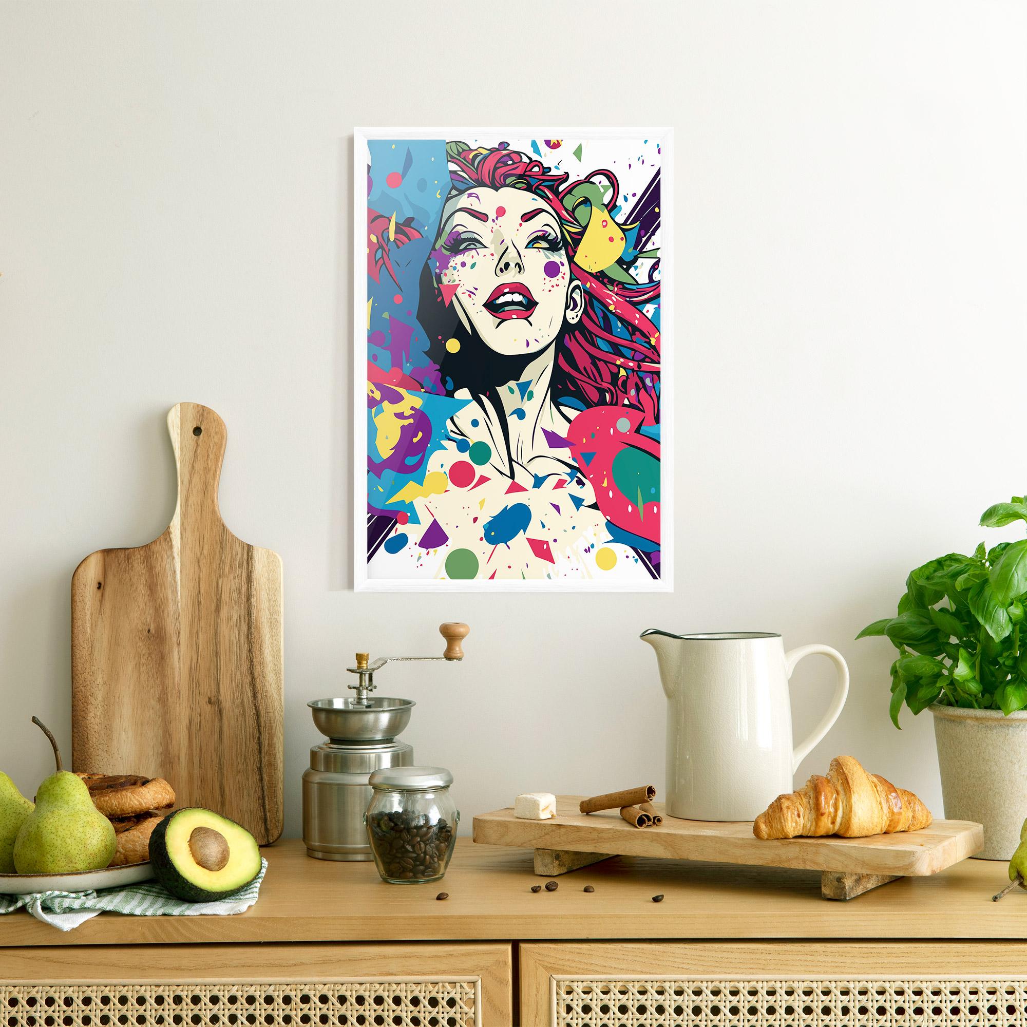 Keretezett Poszter Fictional Woman mockup 8