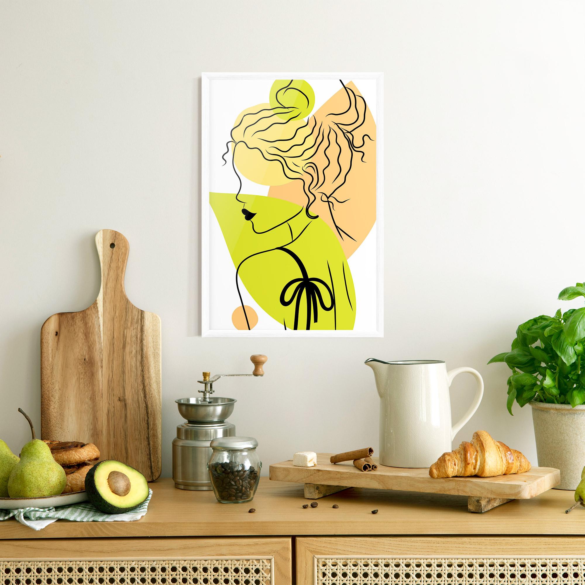 Keretezett Poszter Lime Woman mockup 8