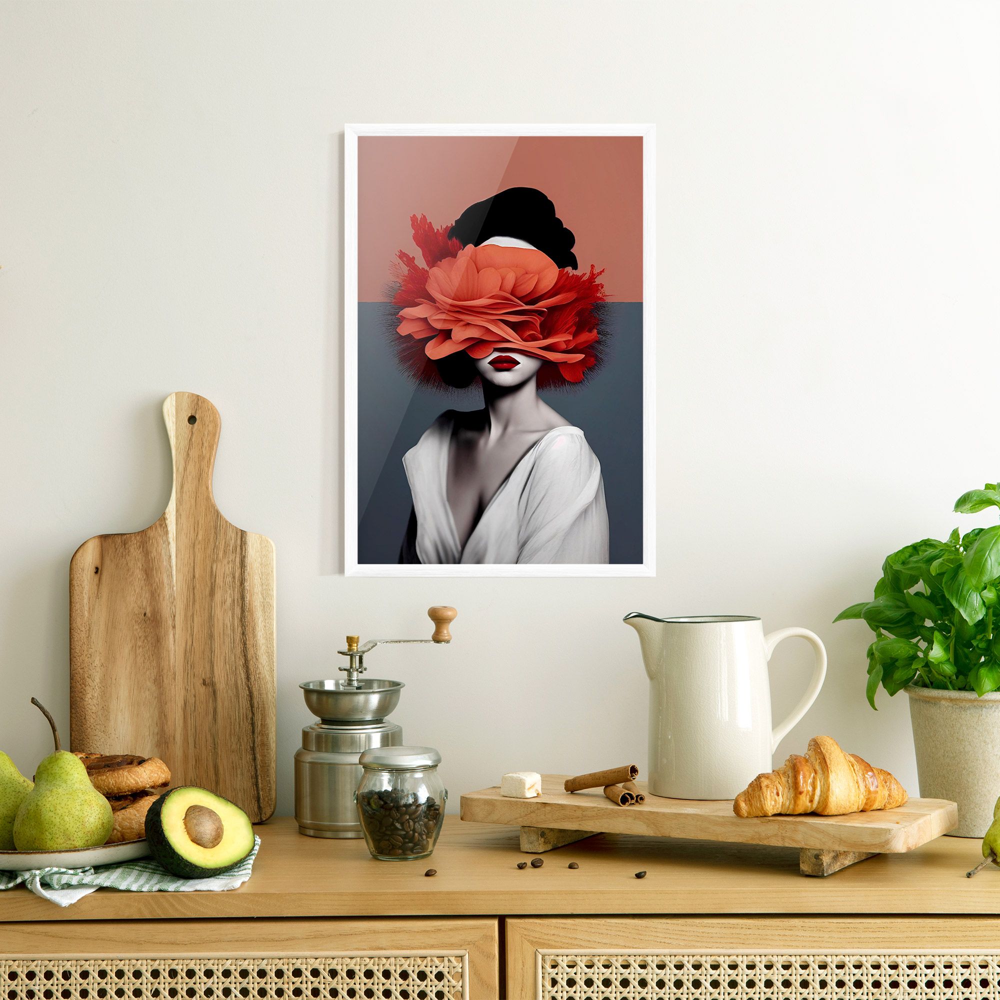 Red Flower Woman mockup 8