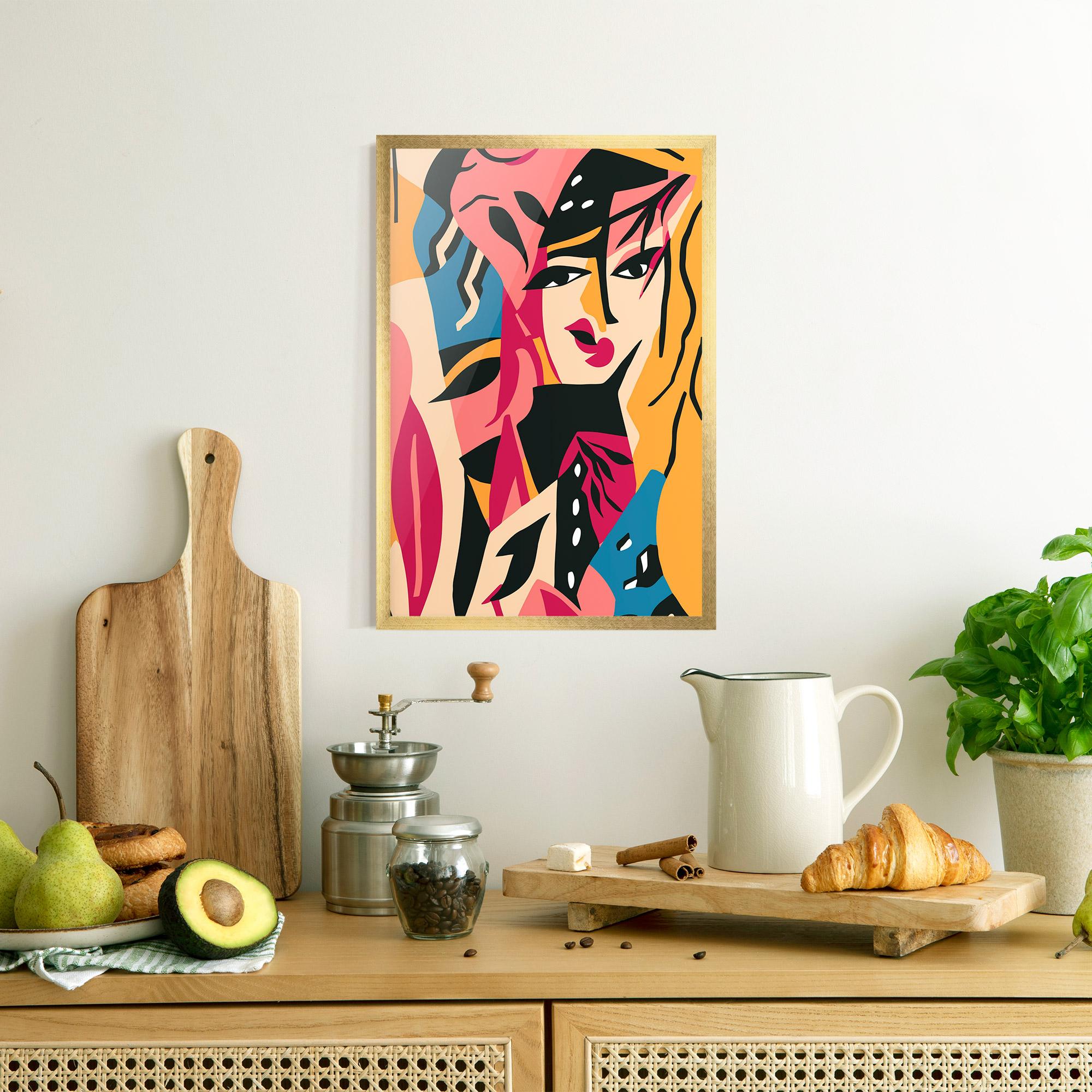 Keretezett Poszter Crowd Face mockup 8