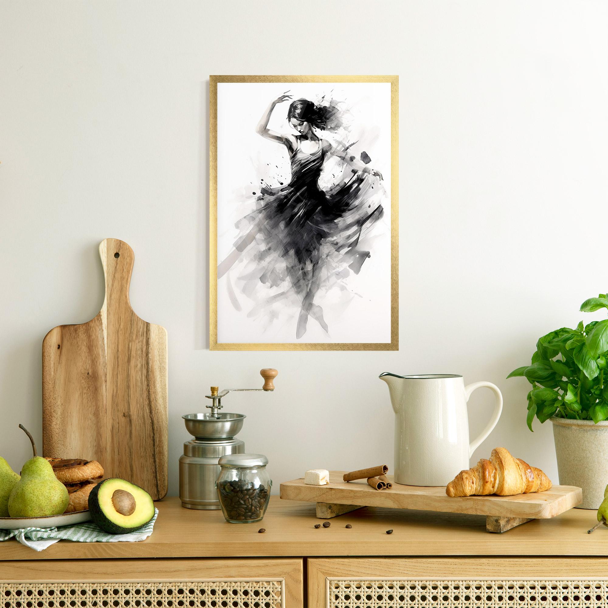 Keretezett Poszter Dancing Woman mockup 8