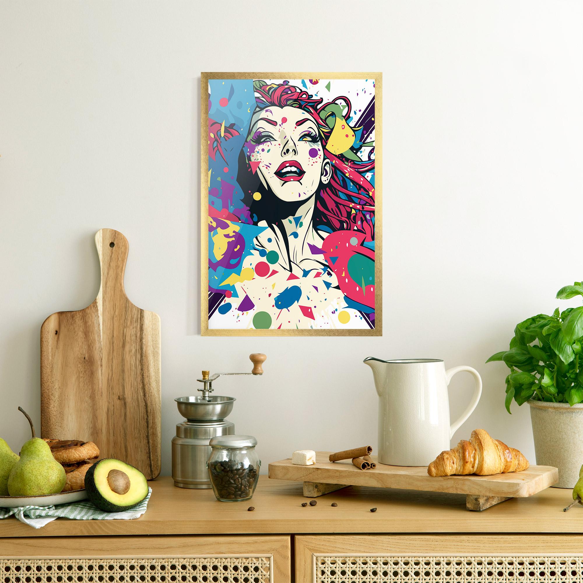 Keretezett Poszter Fictional Woman mockup 8