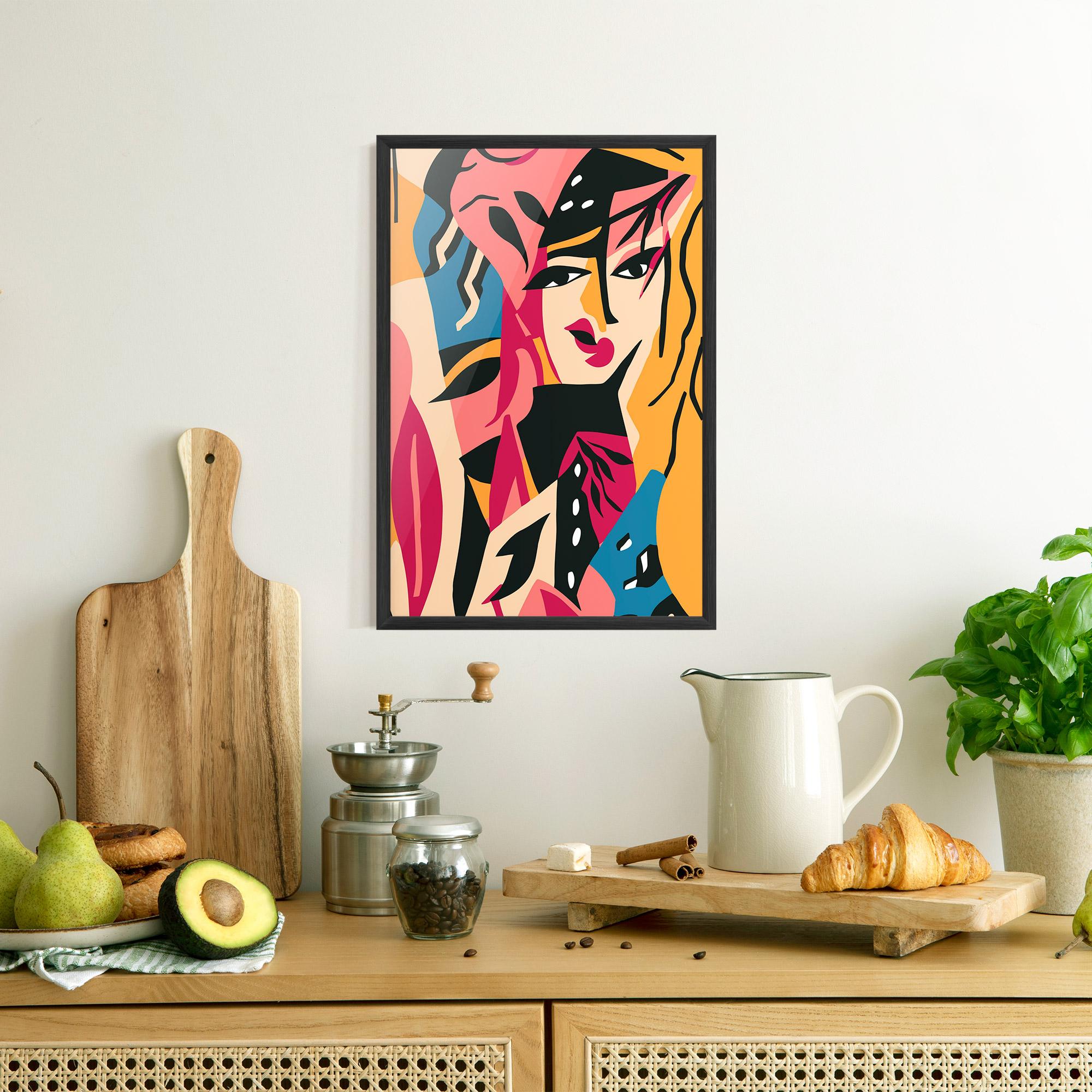 Keretezett Poszter Crowd Face mockup 8