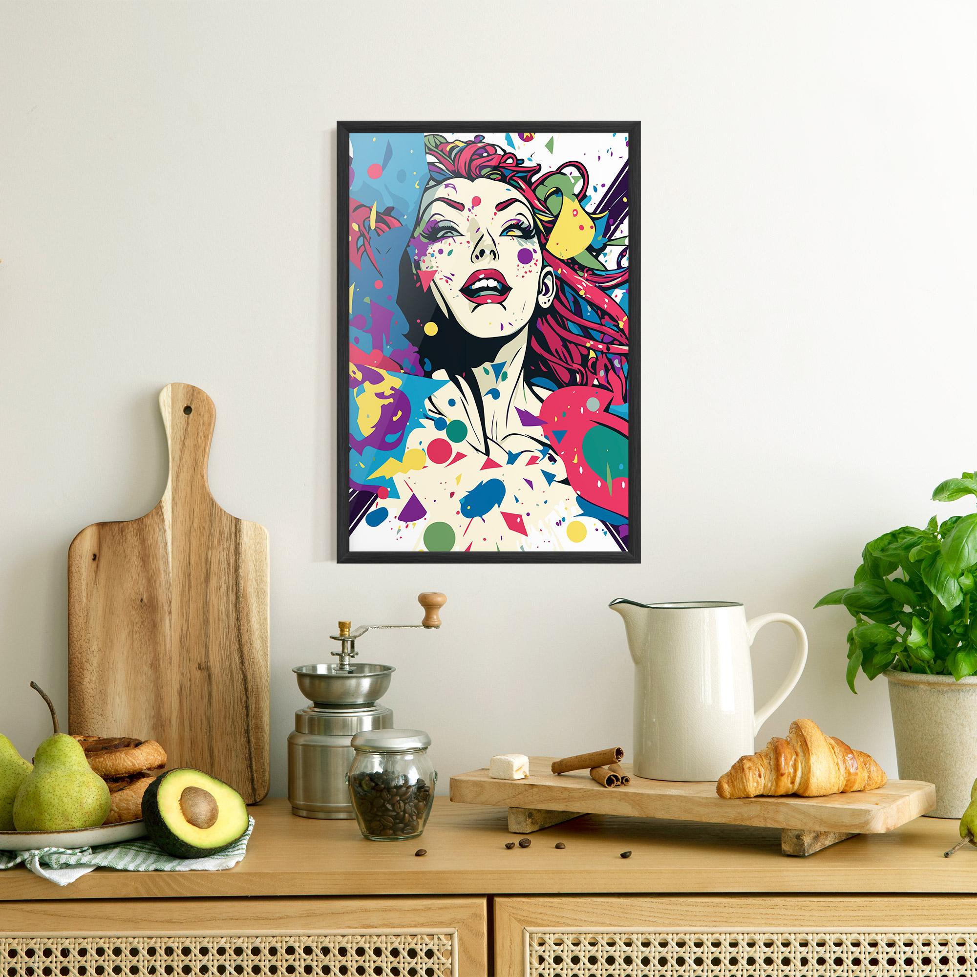 Keretezett Poszter Fictional Woman mockup 8