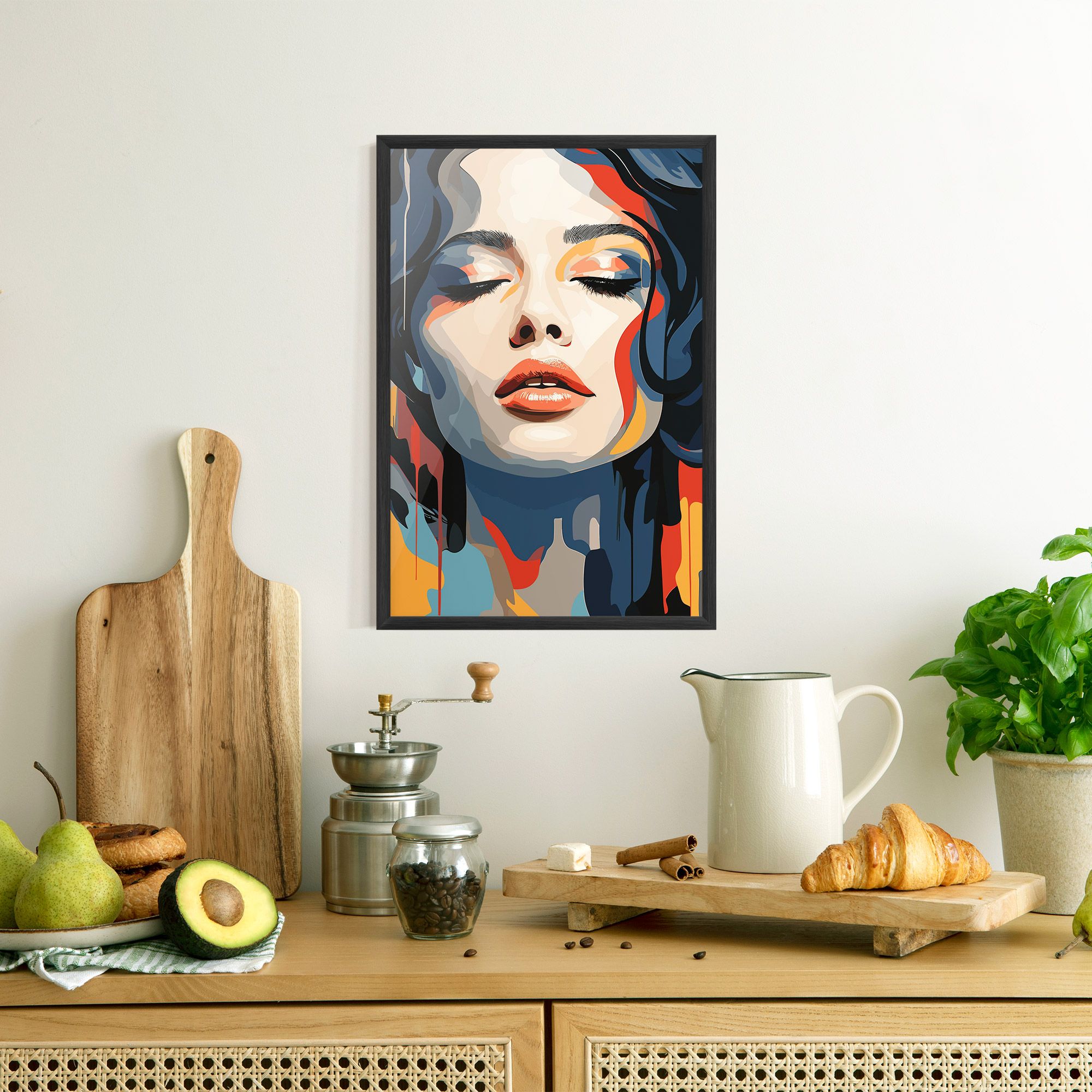 Juicy Abstract Lips mockup 8