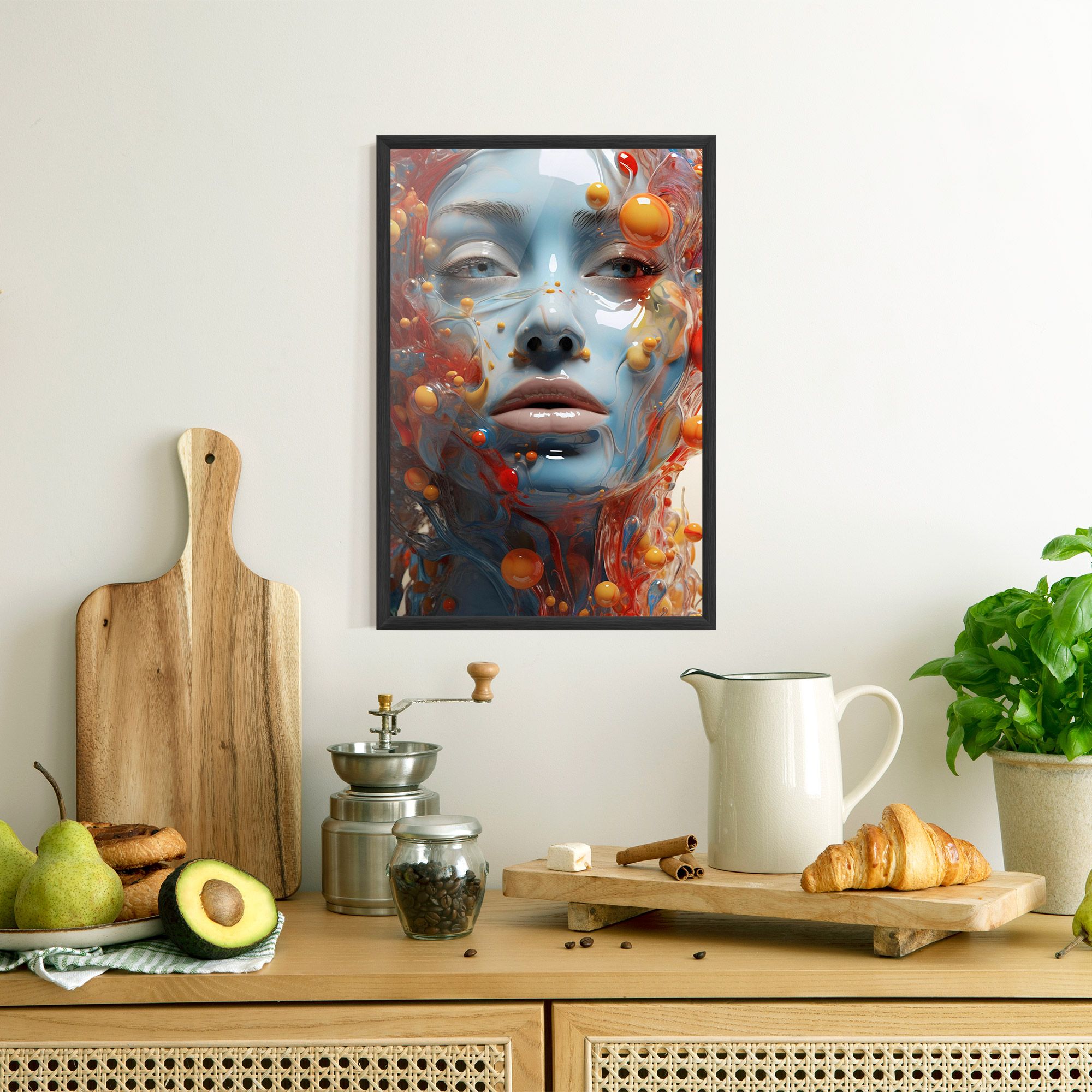 Pretty Blue Face mockup 8