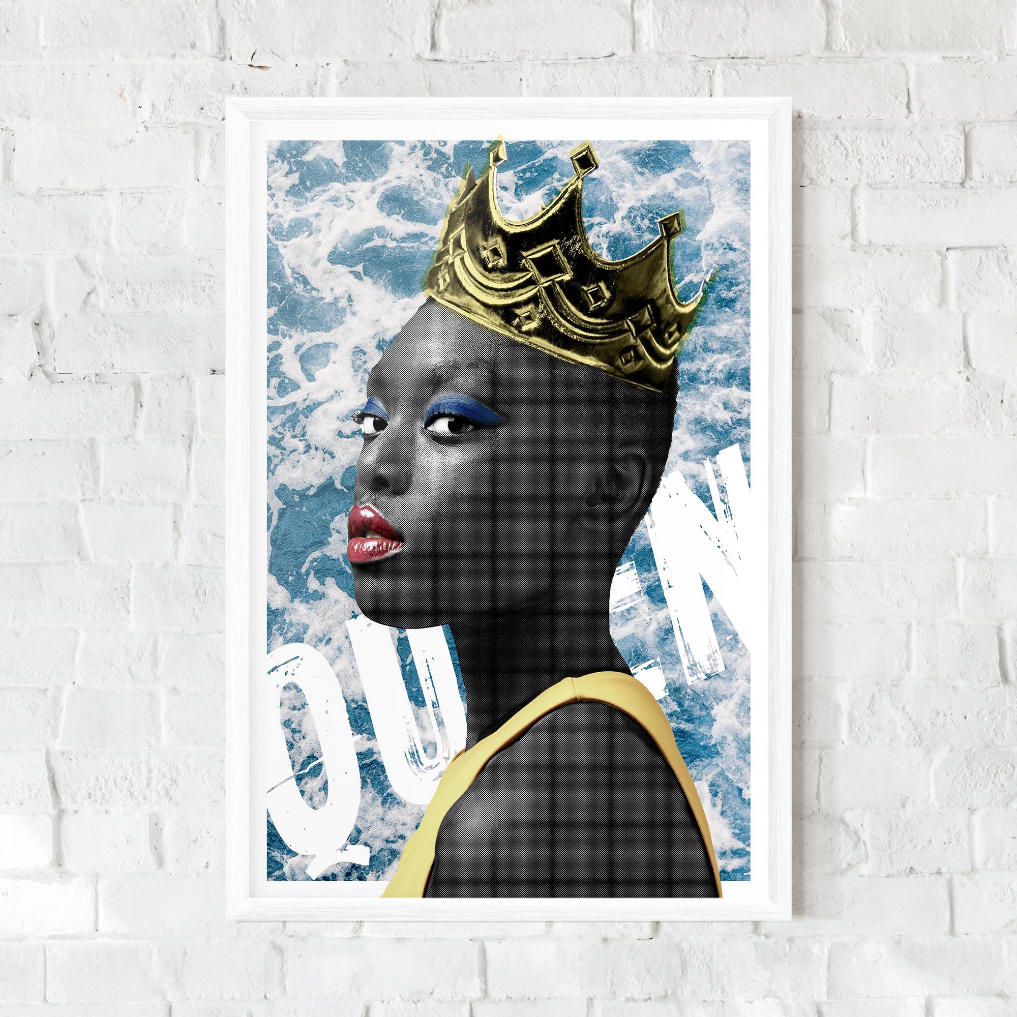 Keretezett Poszter American Woman Crown mockup 0