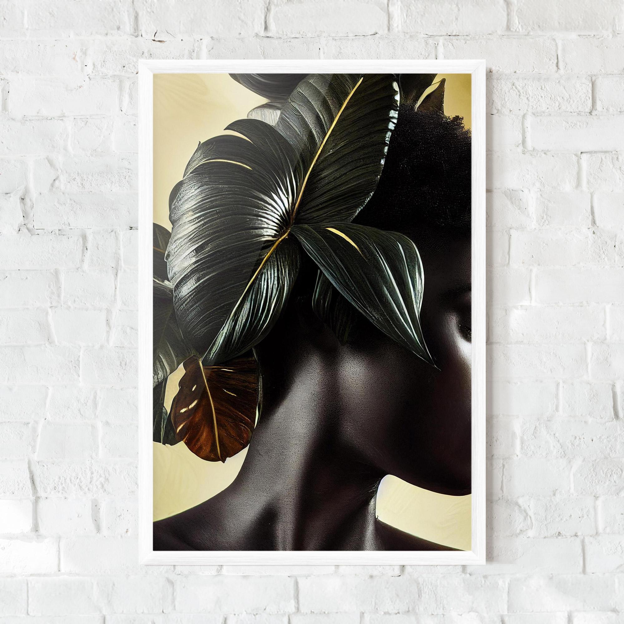 Keretezett Poszter Leaf Woman mockup 0