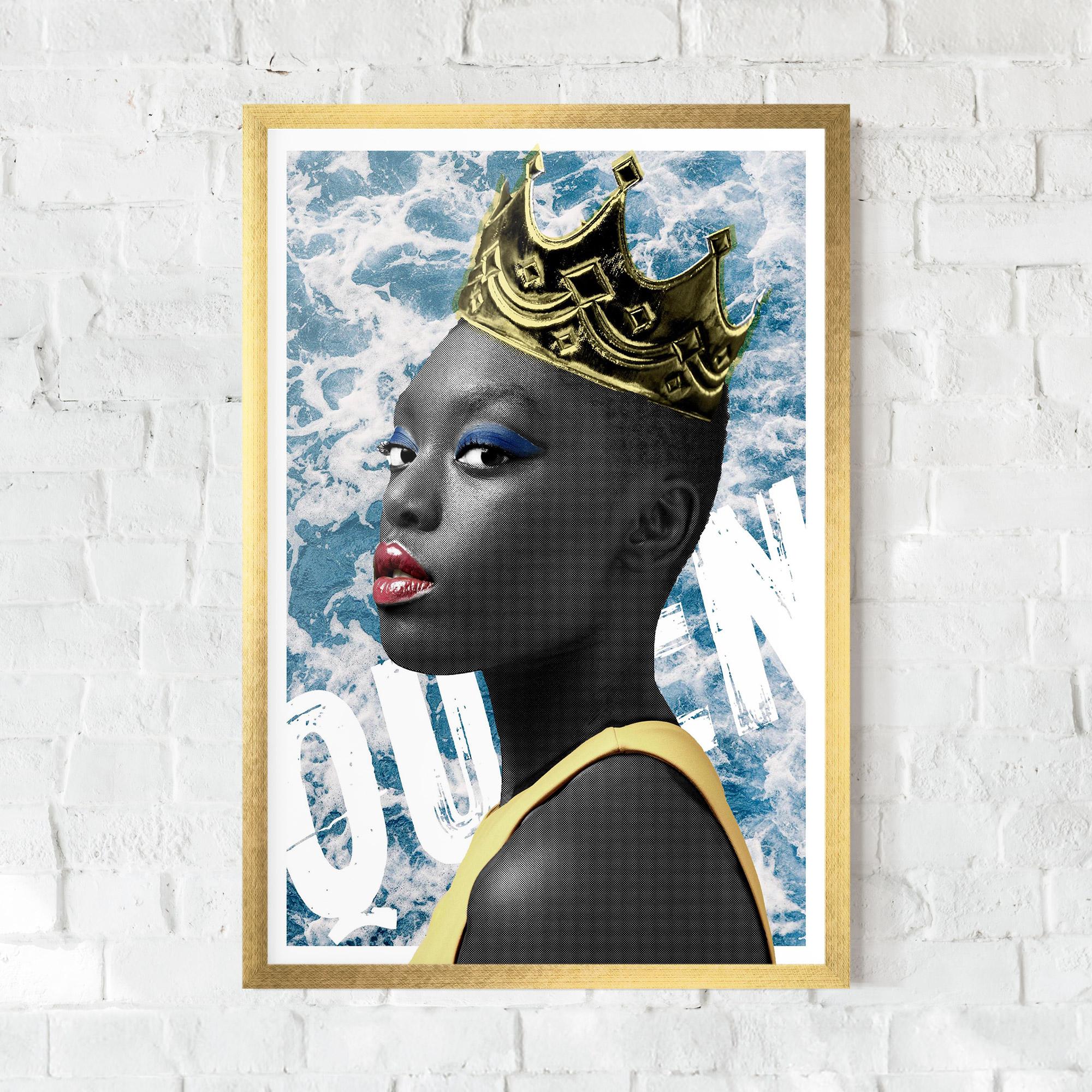 Keretezett Poszter American Woman Crown mockup 0