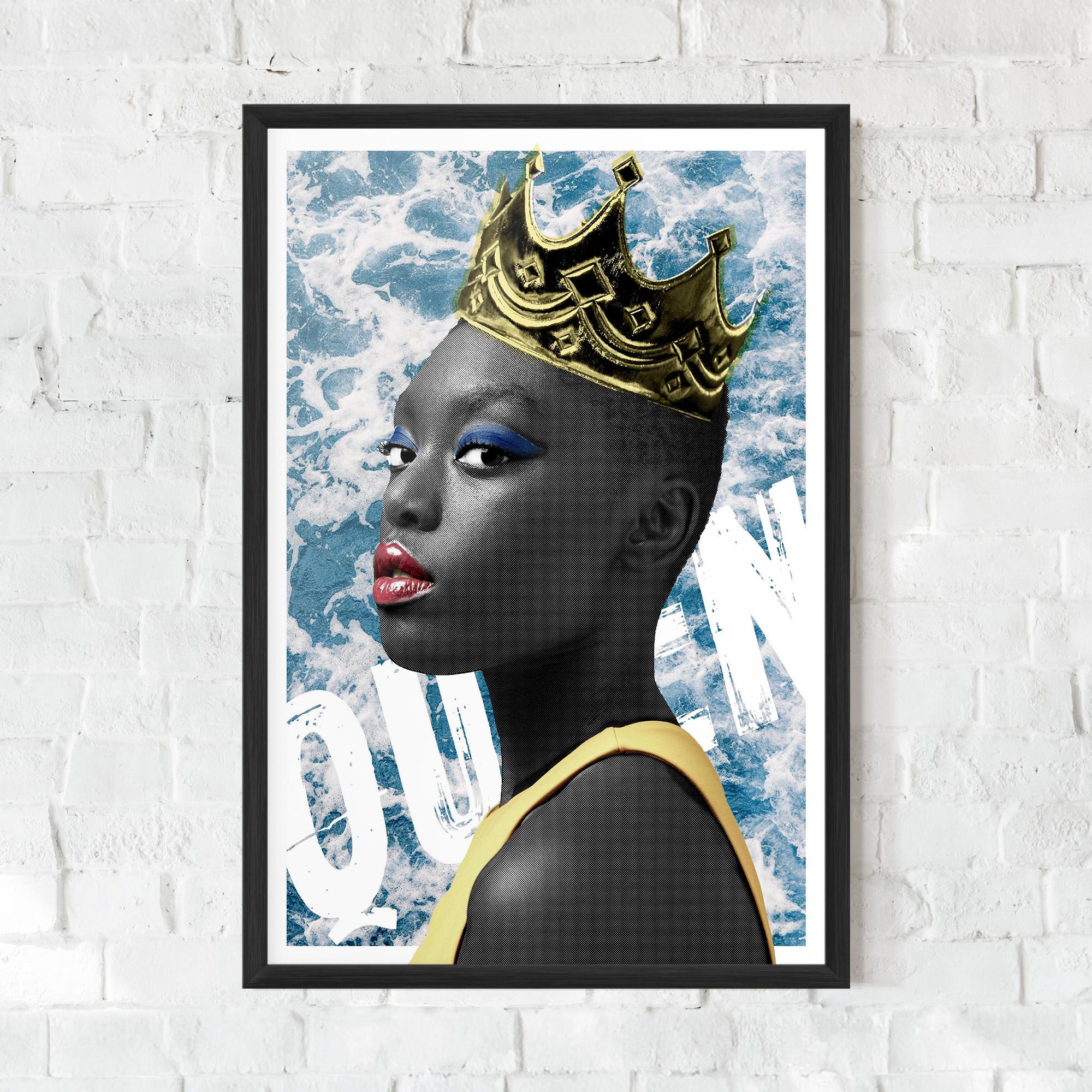 Keretezett Poszter American Woman Crown mockup 0