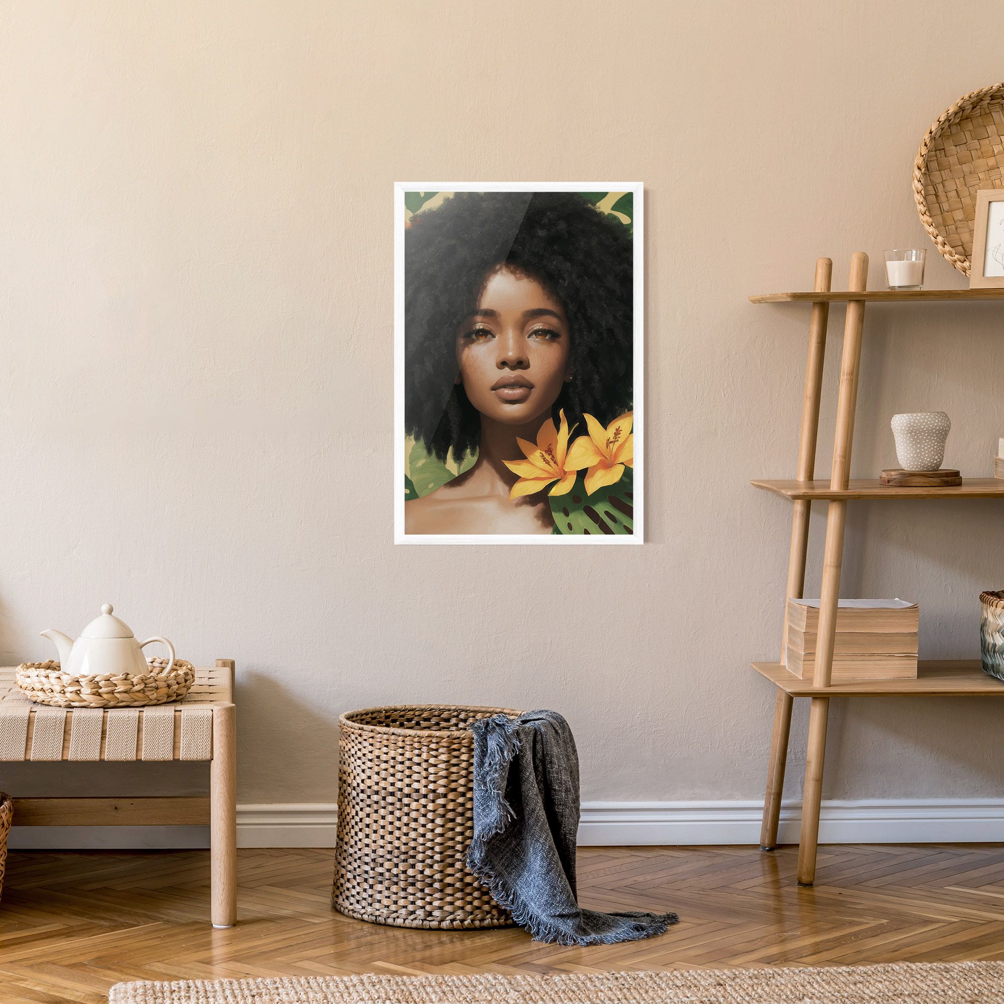Beautiful African Girl mockup 9