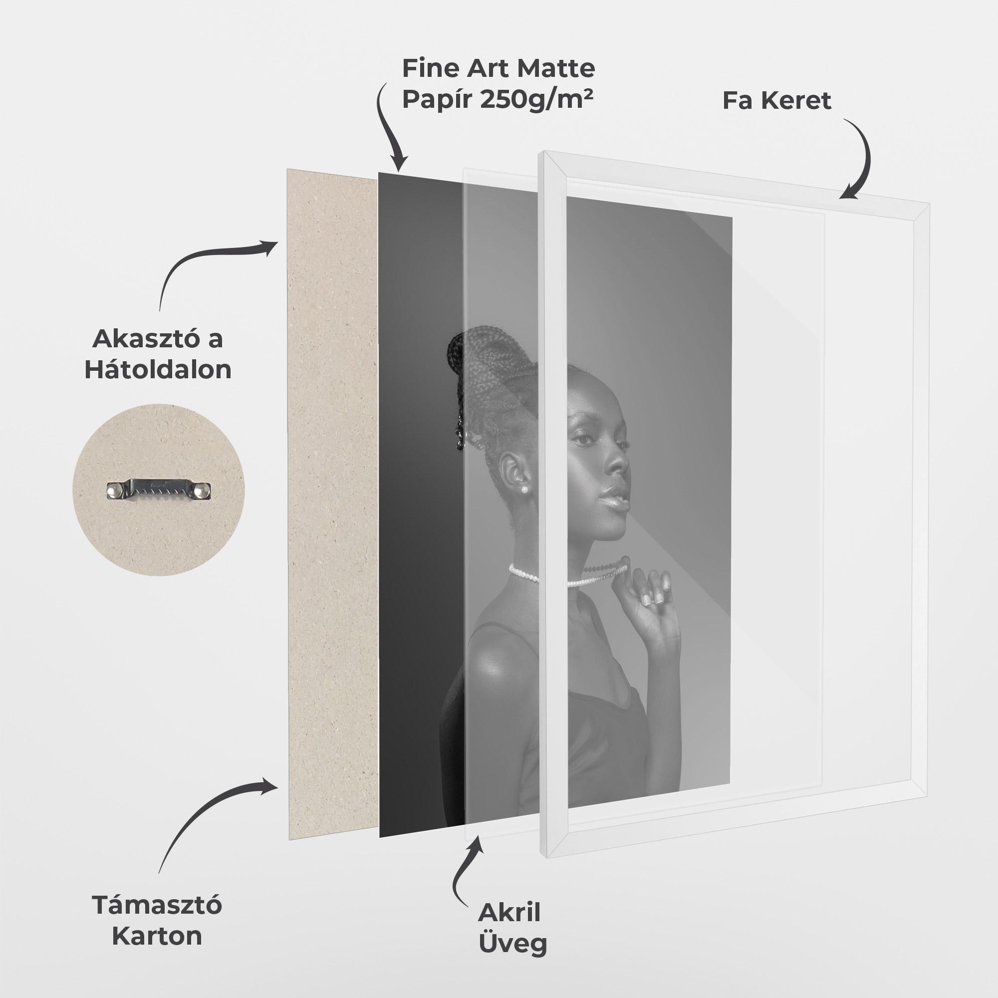 Keretezett Poszter Hollywood Glamour Style mockup 1