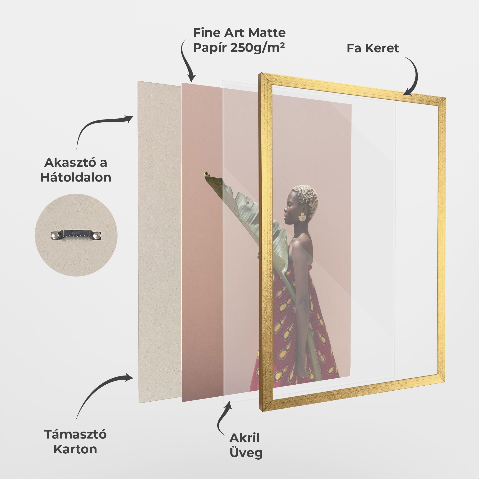 Keretezett Poszter Outdoors Fashion mockup 1