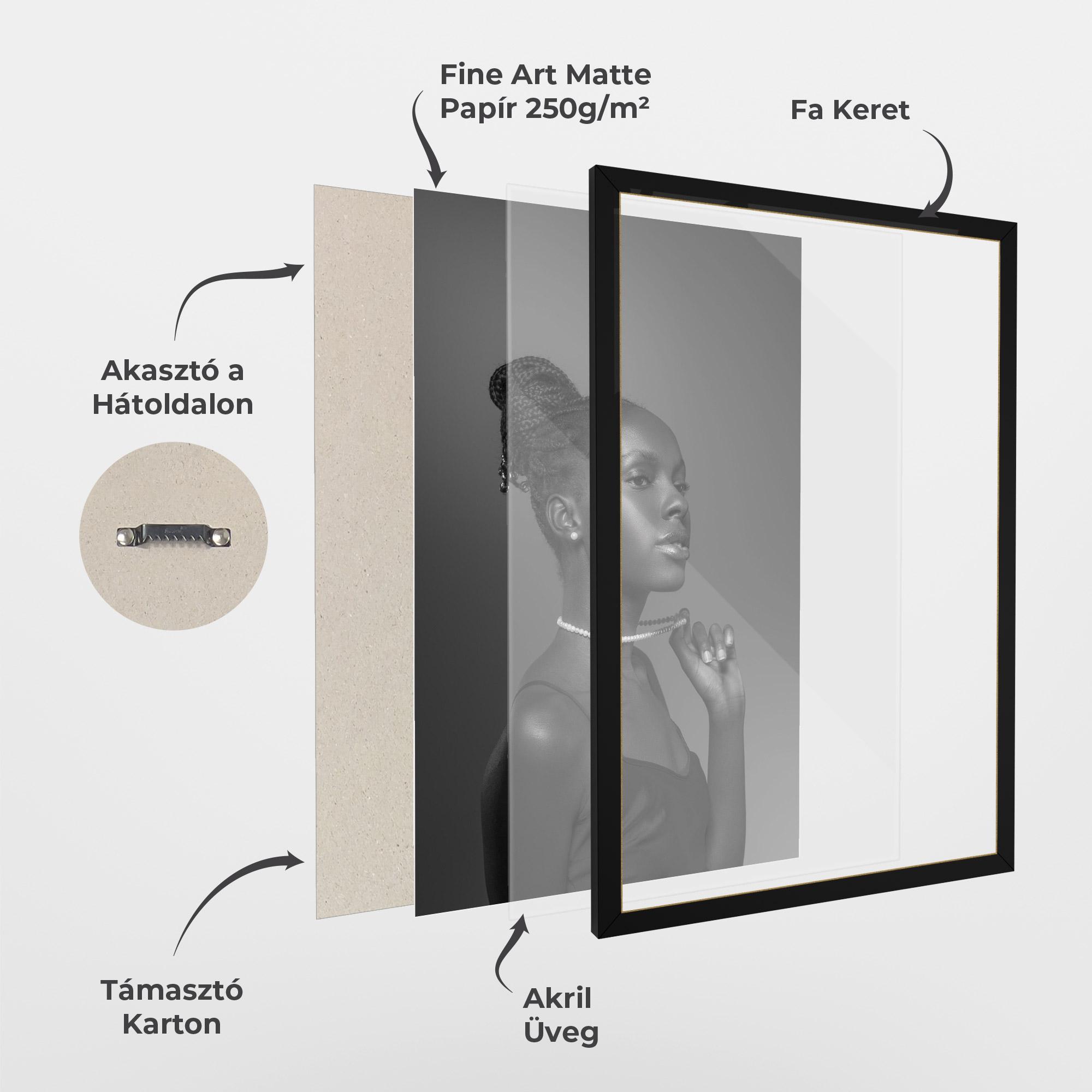 Keretezett Poszter Hollywood Glamour Style mockup 1