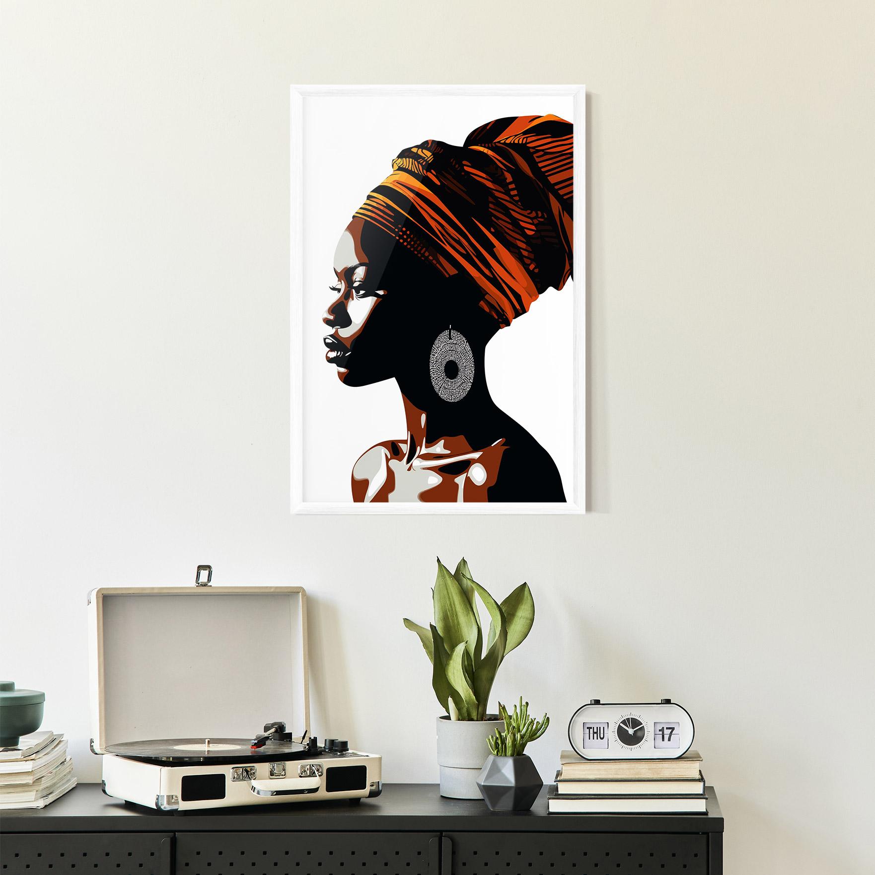 Keretezett Poszter Black Pretty Woman mockup 2