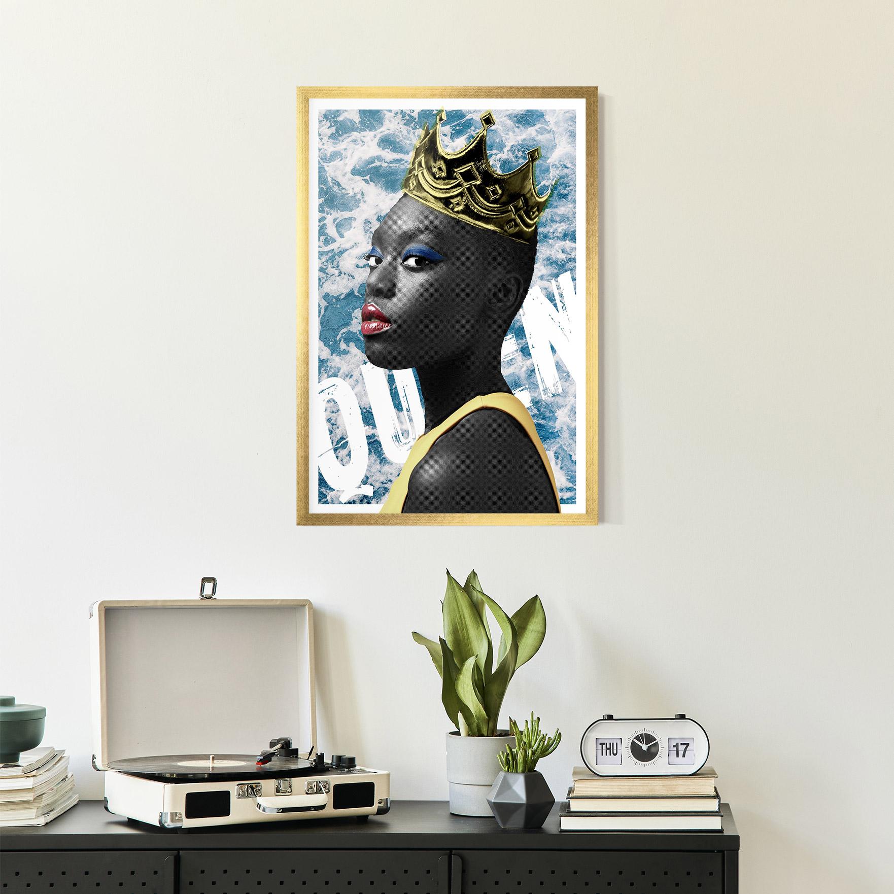 Keretezett Poszter American Woman Crown mockup 2