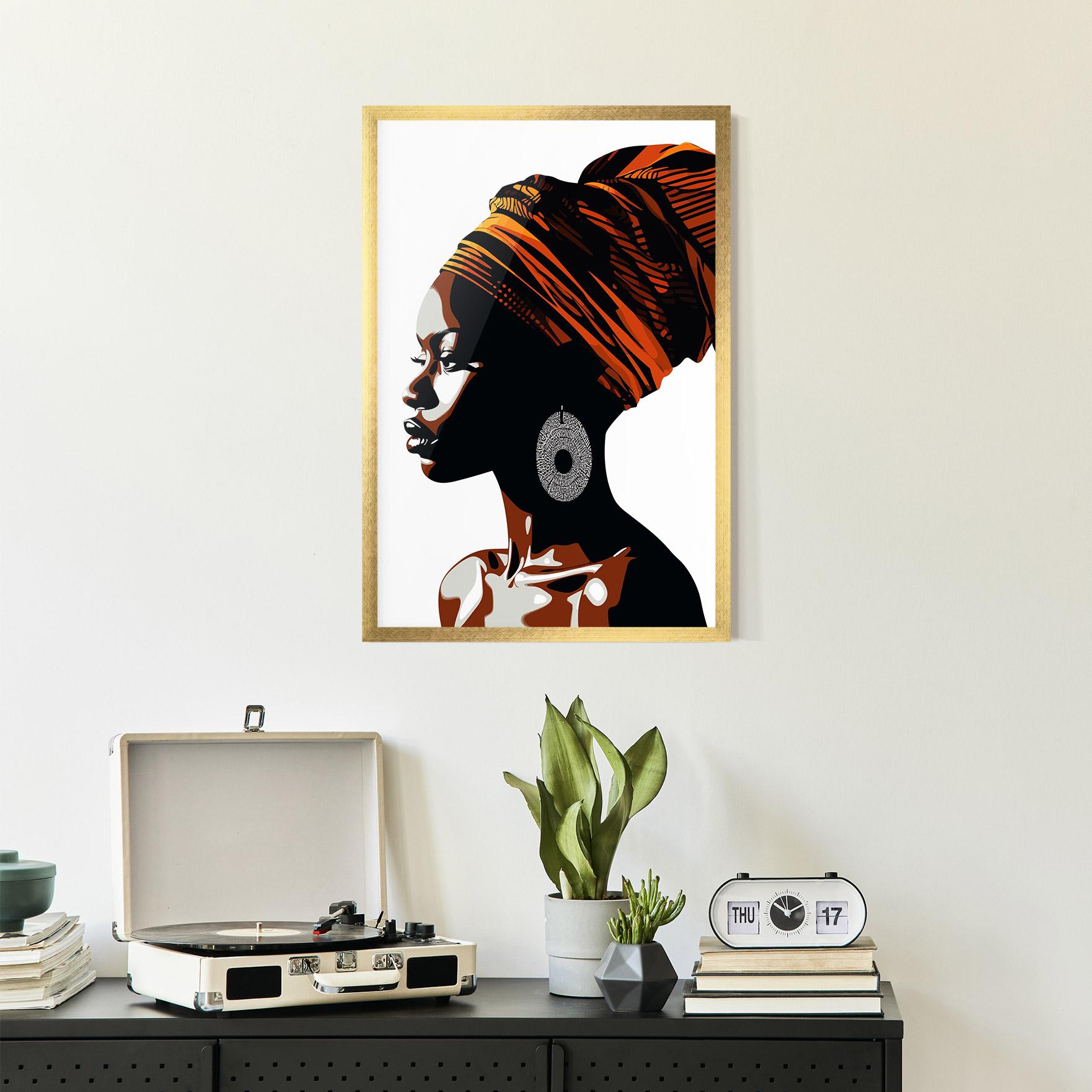 Keretezett Poszter Black Pretty Woman mockup 2