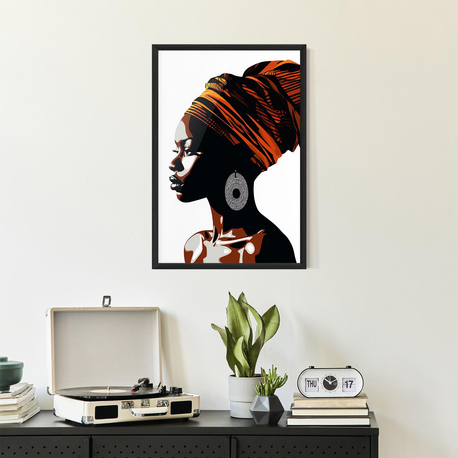 Keretezett Poszter Black Pretty Woman mockup 2