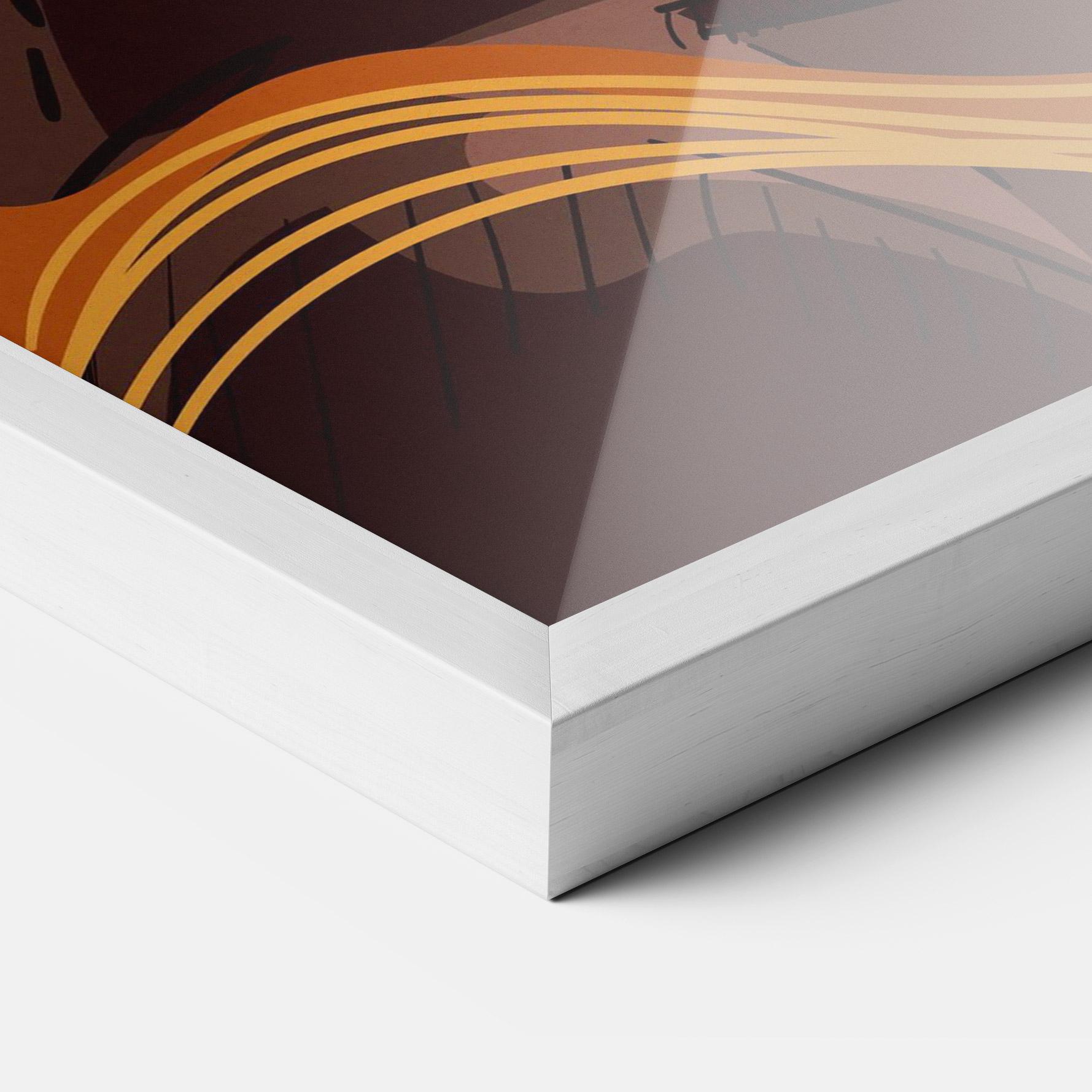 Keretezett Poszter African Short Hair mockup 3