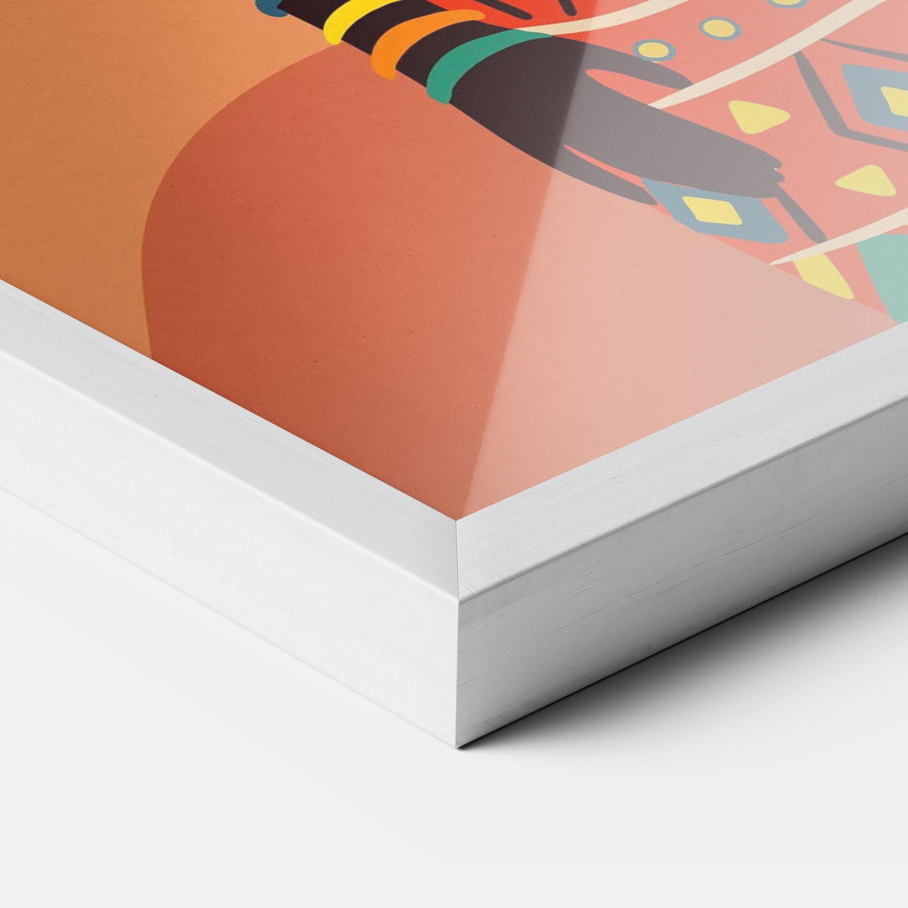 Keretezett Poszter Ethnic African Color mockup 3