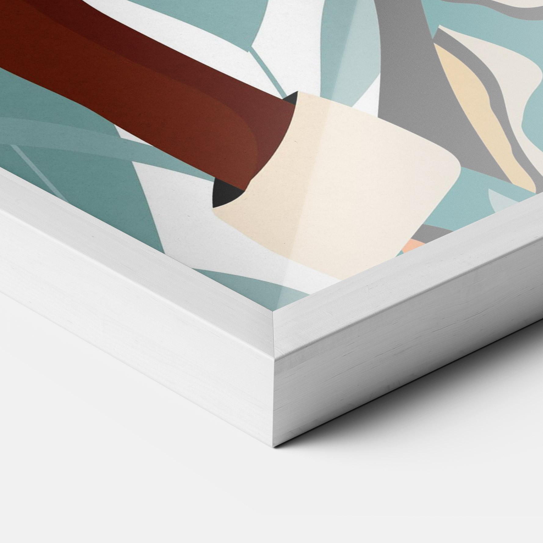 Keretezett Poszter Gold African Earring mockup 3