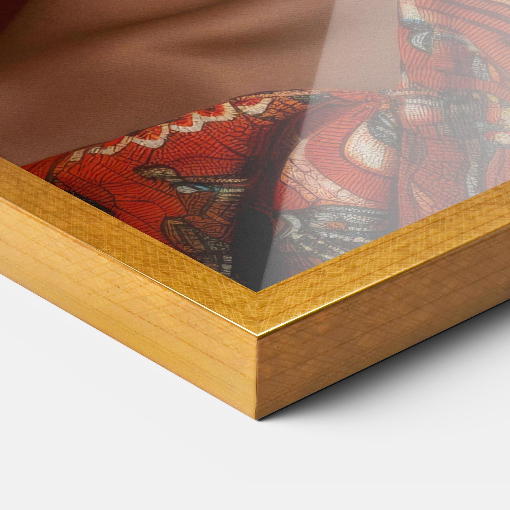 Keretezett Poszter African Black Eyeliner mockup 3