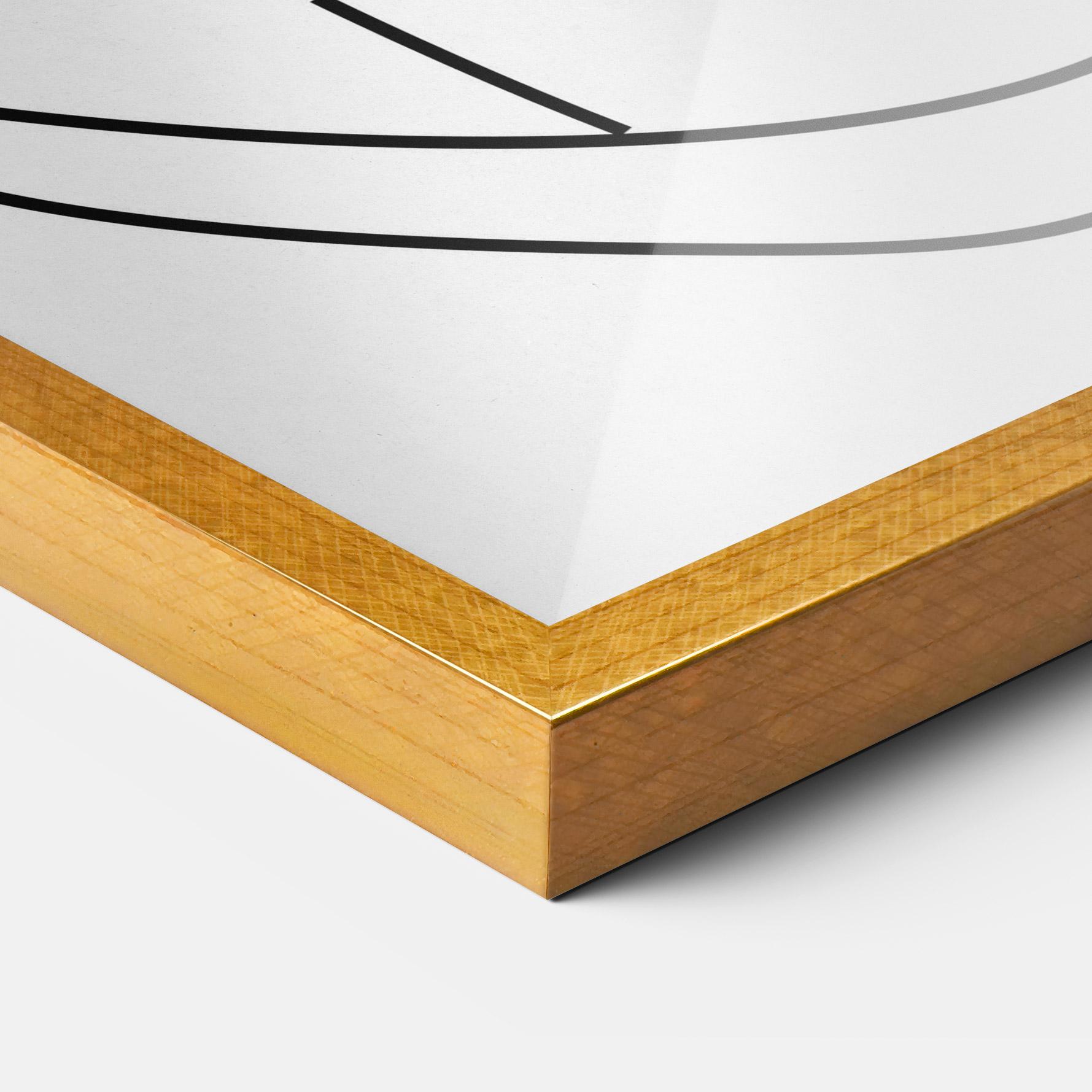 Keretezett Poszter Black Line African mockup 3