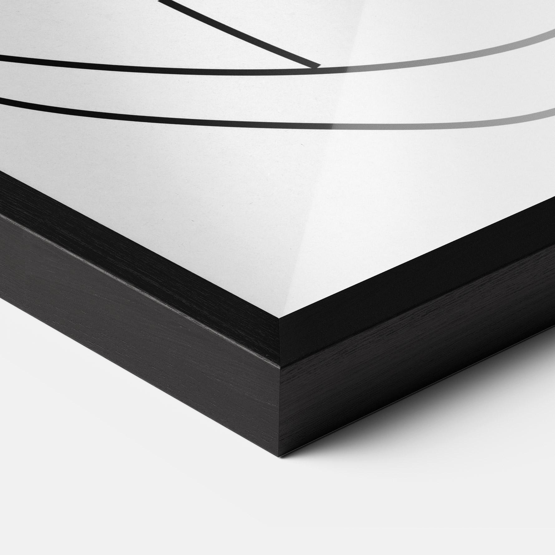 Keretezett Poszter Black Line African mockup 3