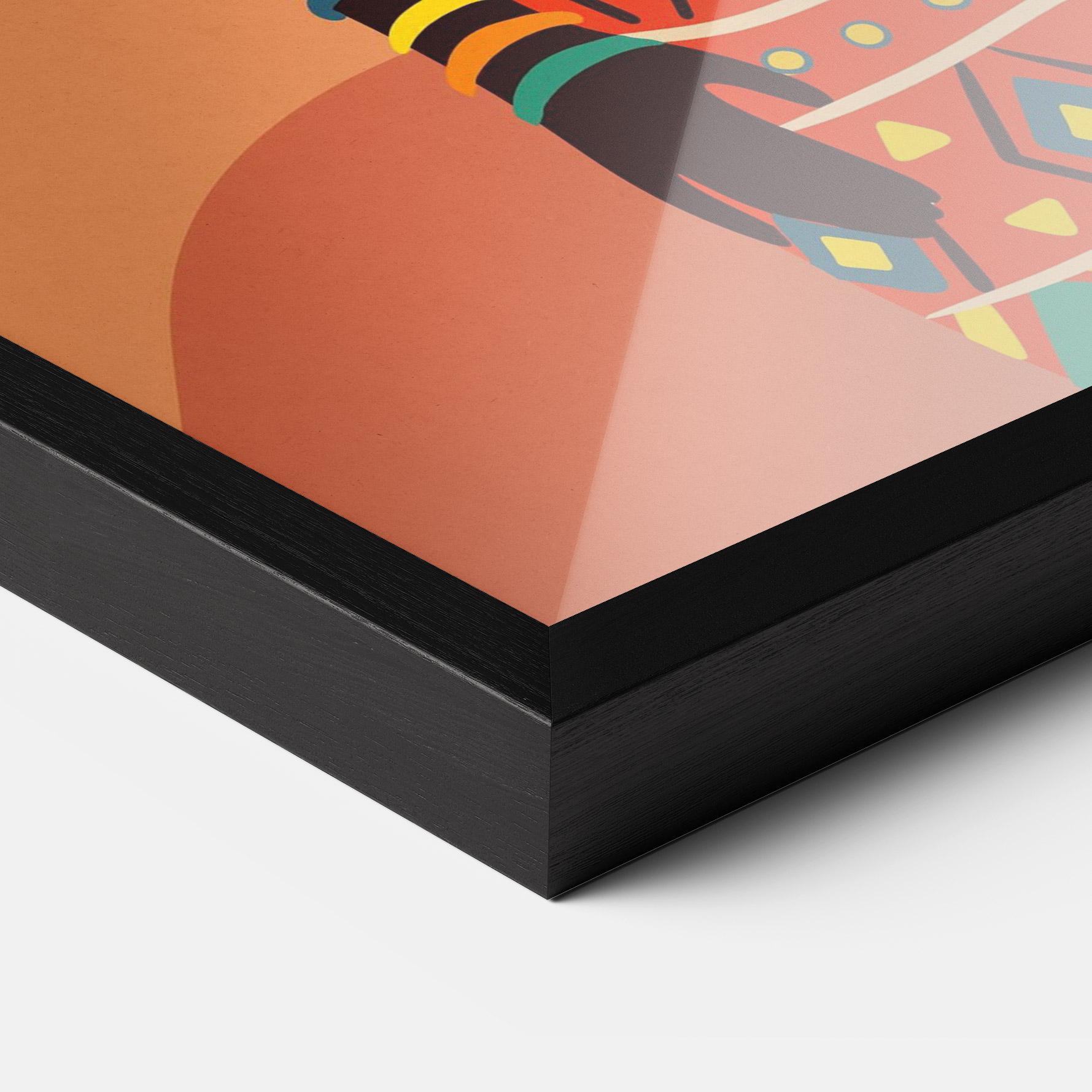 Keretezett Poszter Ethnic African Color mockup 3